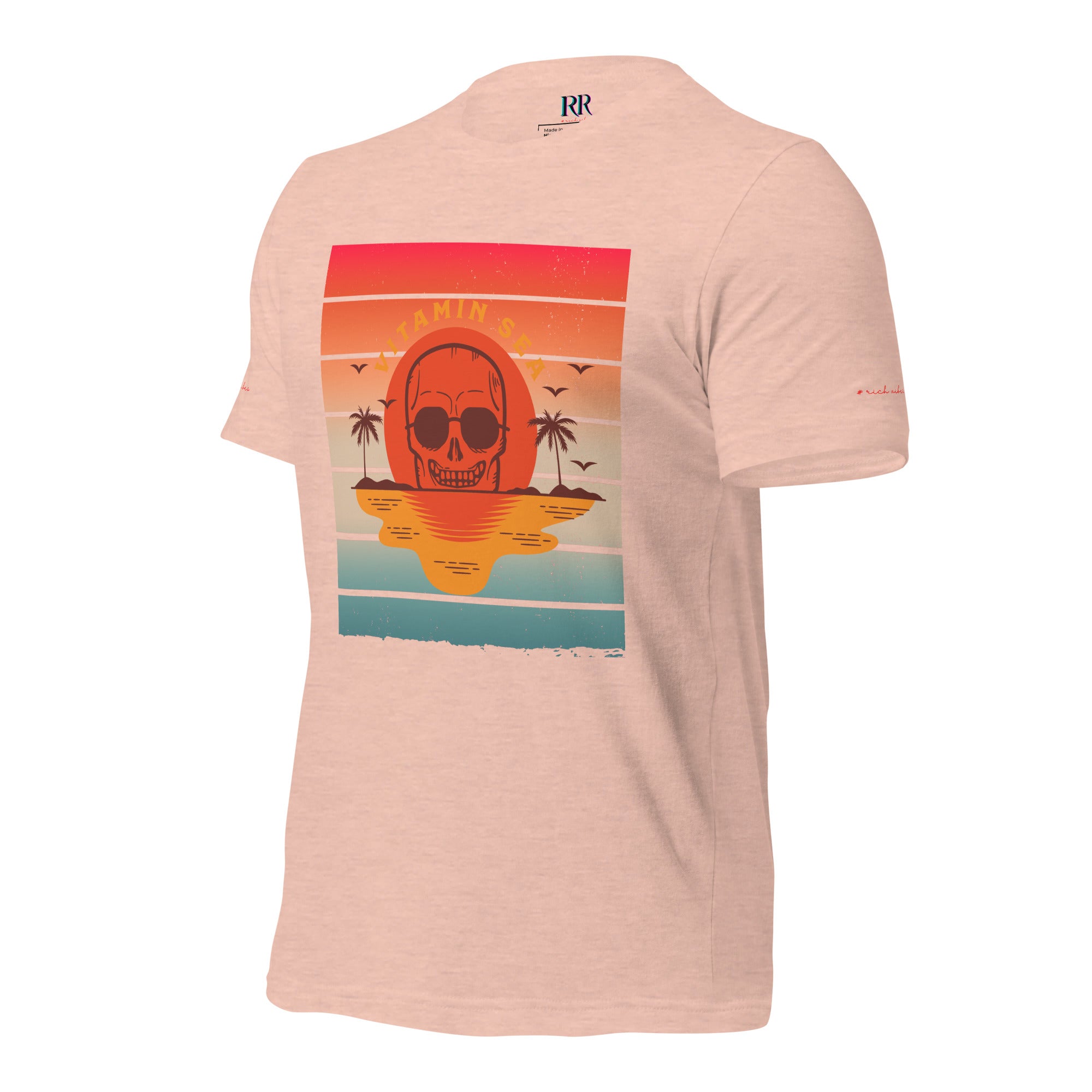 Rich Vibes Vitamin Sea - Unisex Staple T-Shirt | Bella + Canvas 3001 Pastel