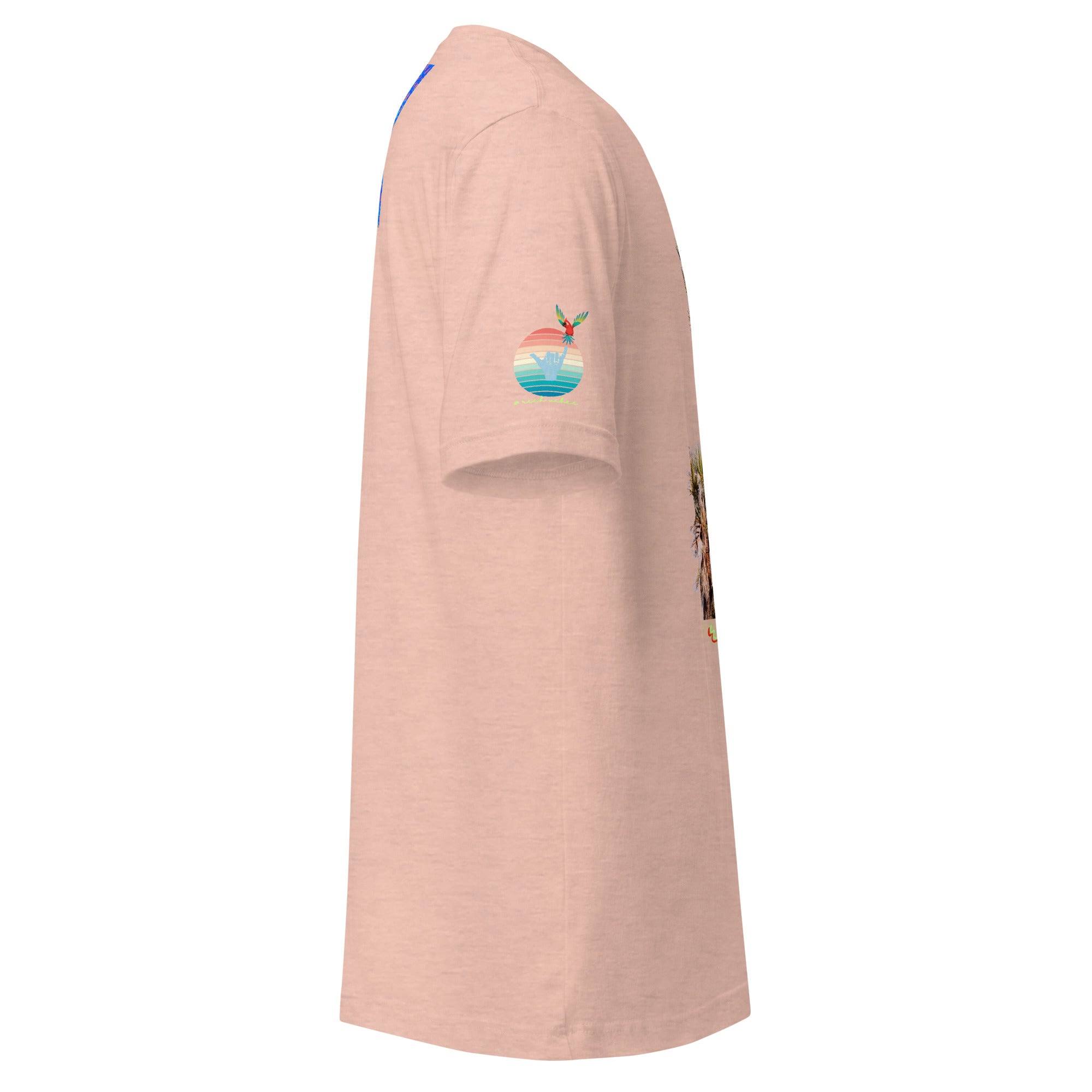 Rich Drip Volt Rich Vibes Colorful Palm Tree Silhouette Multi Colored Circle - Unisex t-shirt Pastel