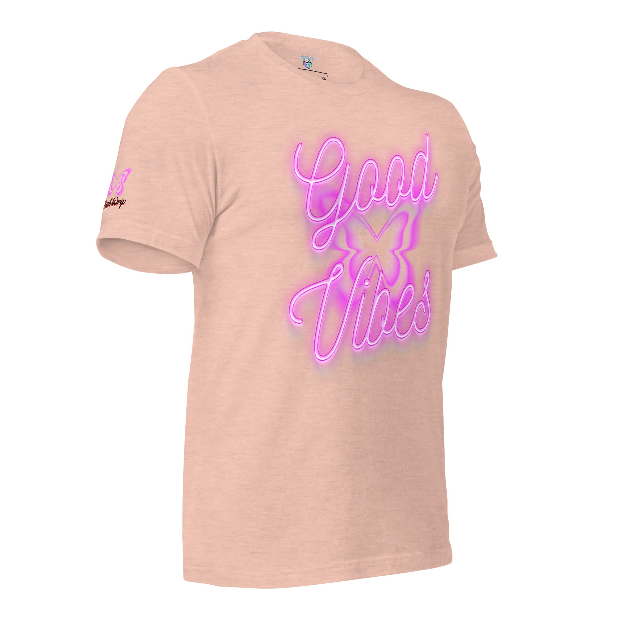 Rich Good Vibes Purple ButterFly "Enjoy Every Moment" - Unisex t-shirt