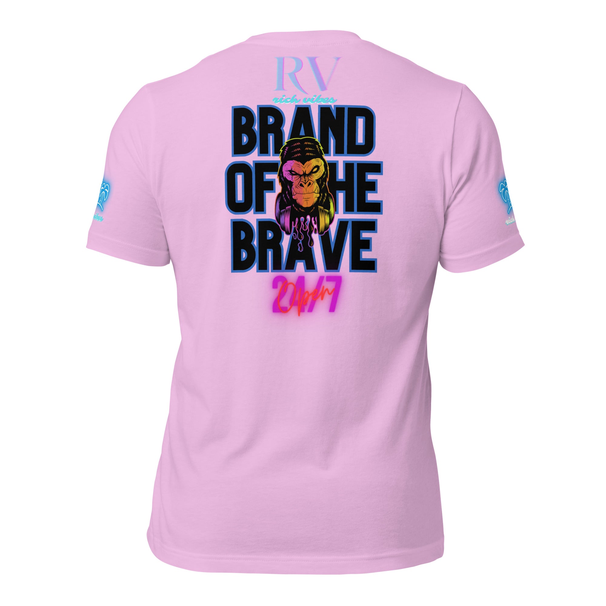 RV Rich Drip Brand Of The Brave Windy Palms White Motor Sport Pastel - Unisex t-shirt