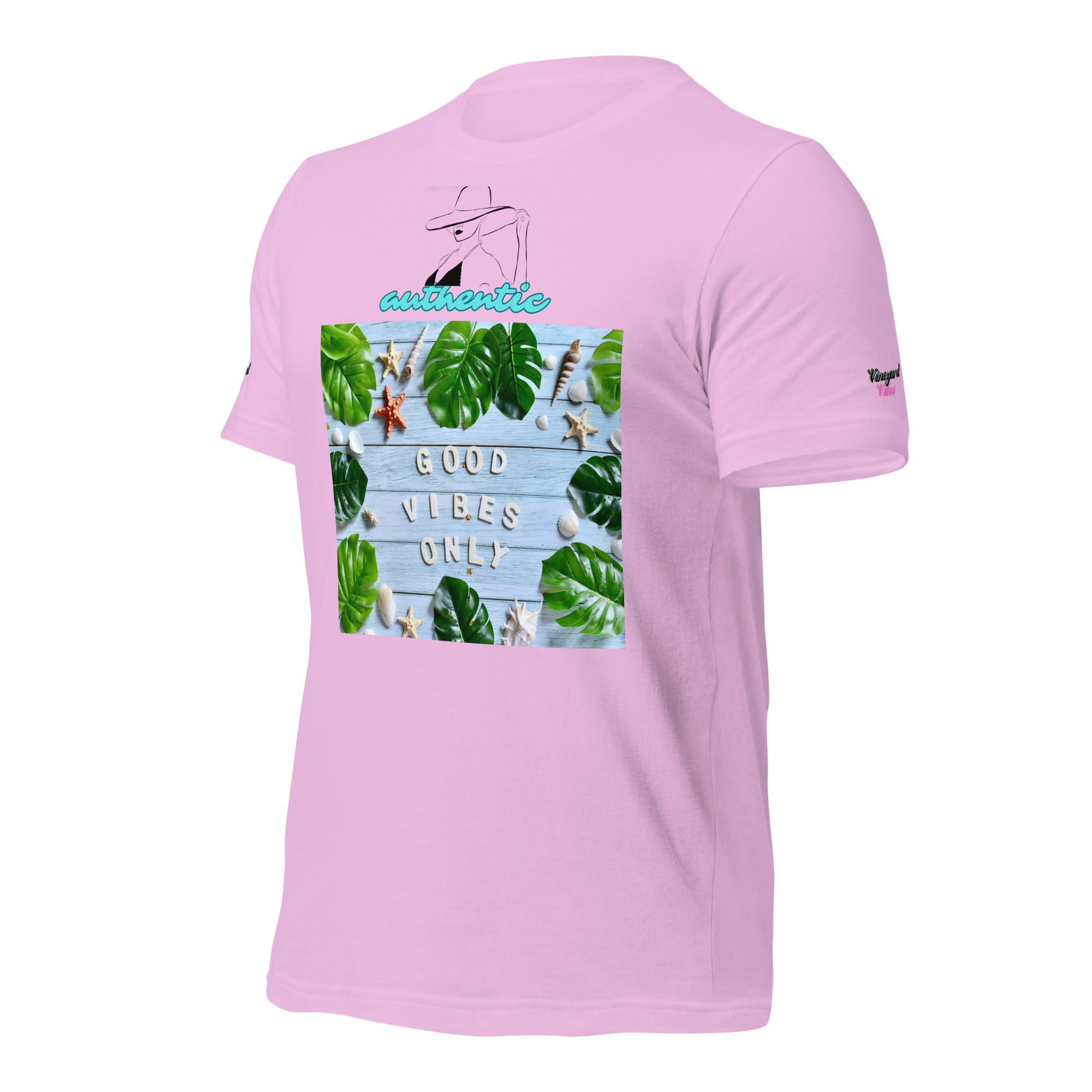 Vineyard Vibes Green Leaf Good Vibes Unisex t-shirt