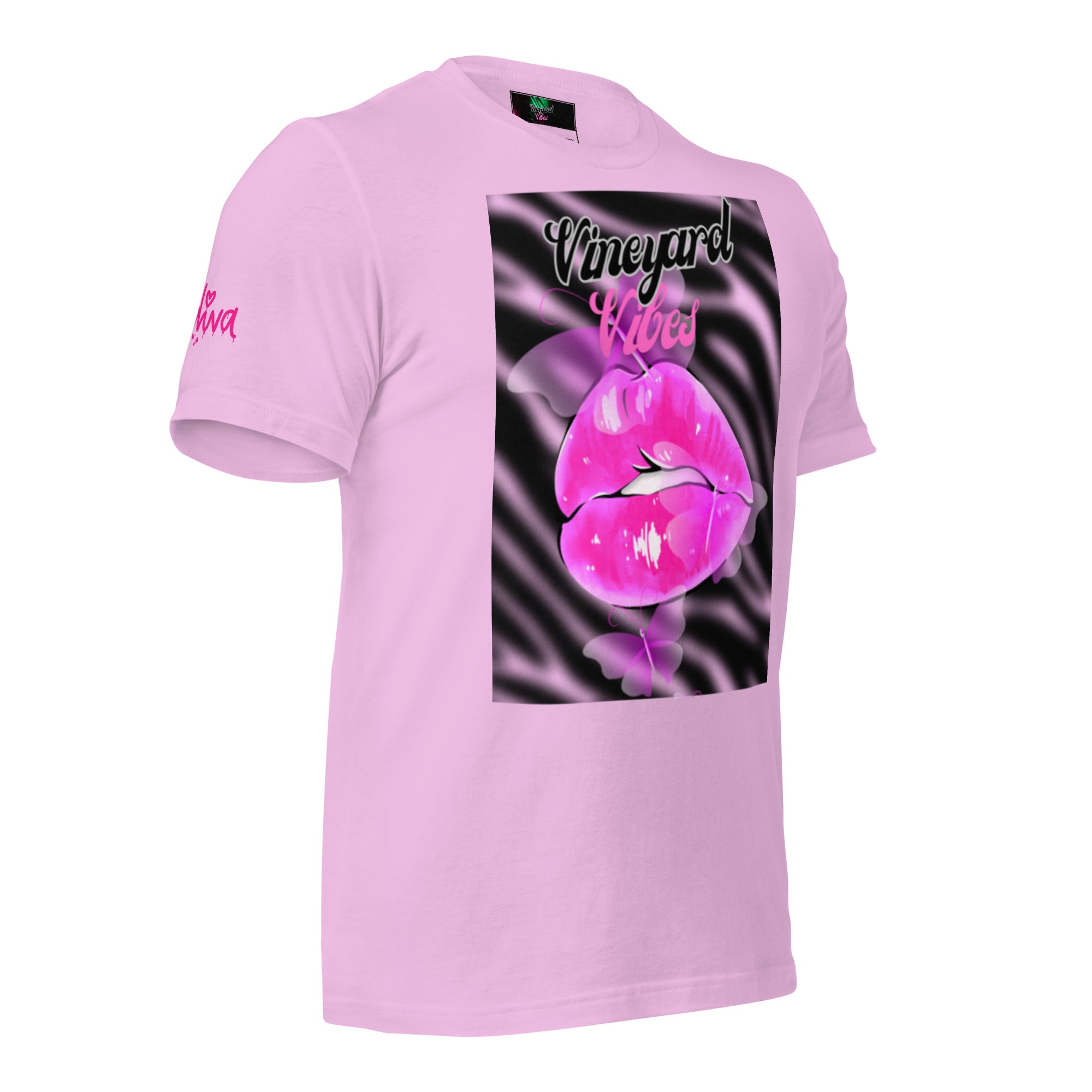 Vineyard Vibes Pink Print Diva Kiss - Unisex t-shirt Lilac