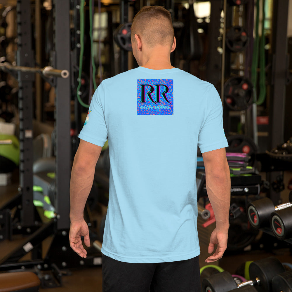 Rich Drip Volt Rich Vibes Colorful Palm Tree Silhouette Multi Colored Circle - Unisex t-shirt Pastel