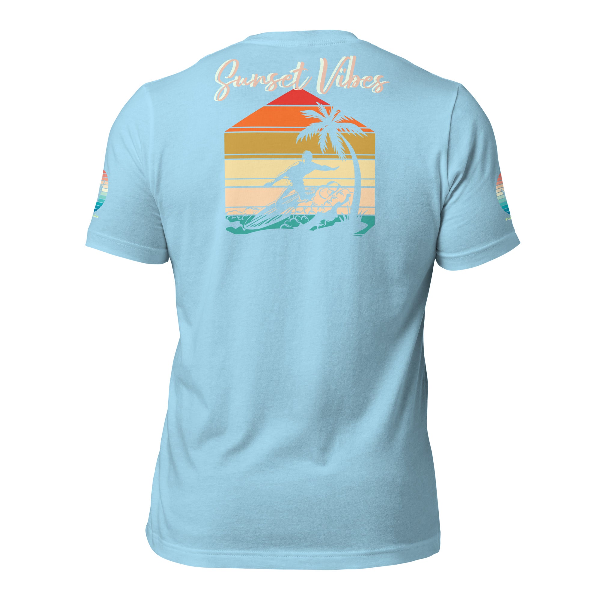 Sunset Vibes Beach Surf Creation 1.0 - Unisex t-shirt Pastel