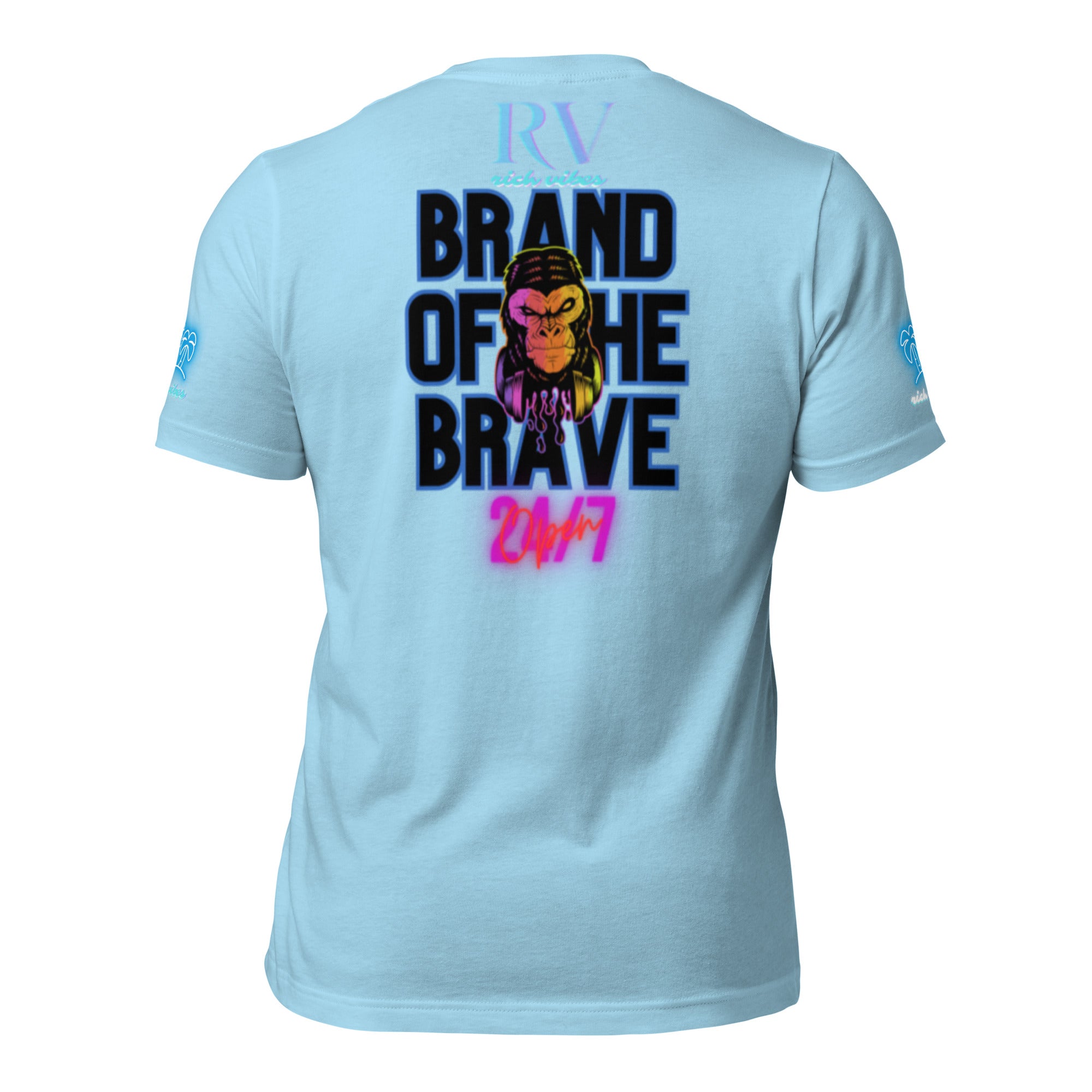 RV Rich Drip Brand Of The Brave Windy Palms White Motor Sport Pastel - Unisex t-shirt