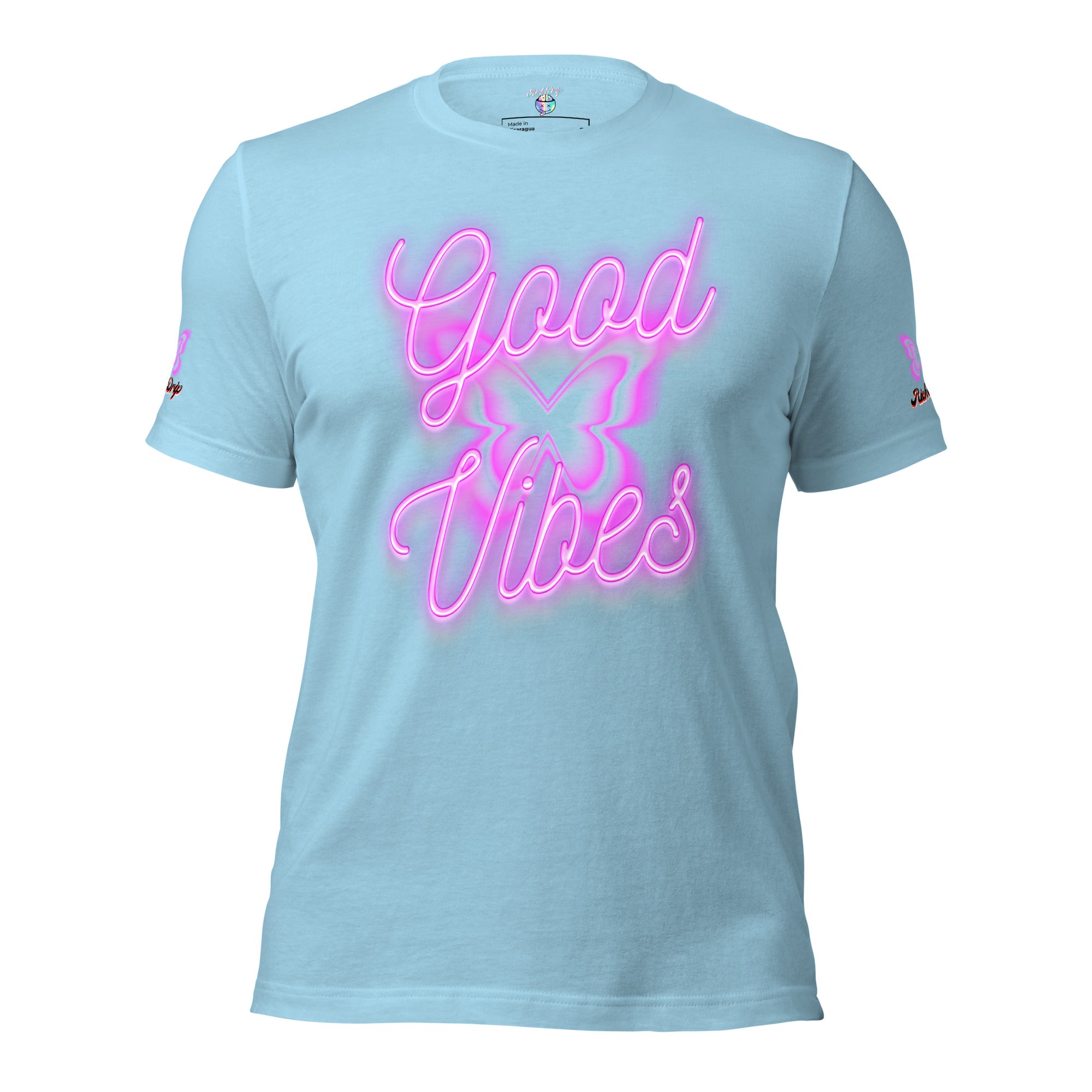 Rich Good Vibes Purple ButterFly "Enjoy Every Moment" - Unisex t-shirt