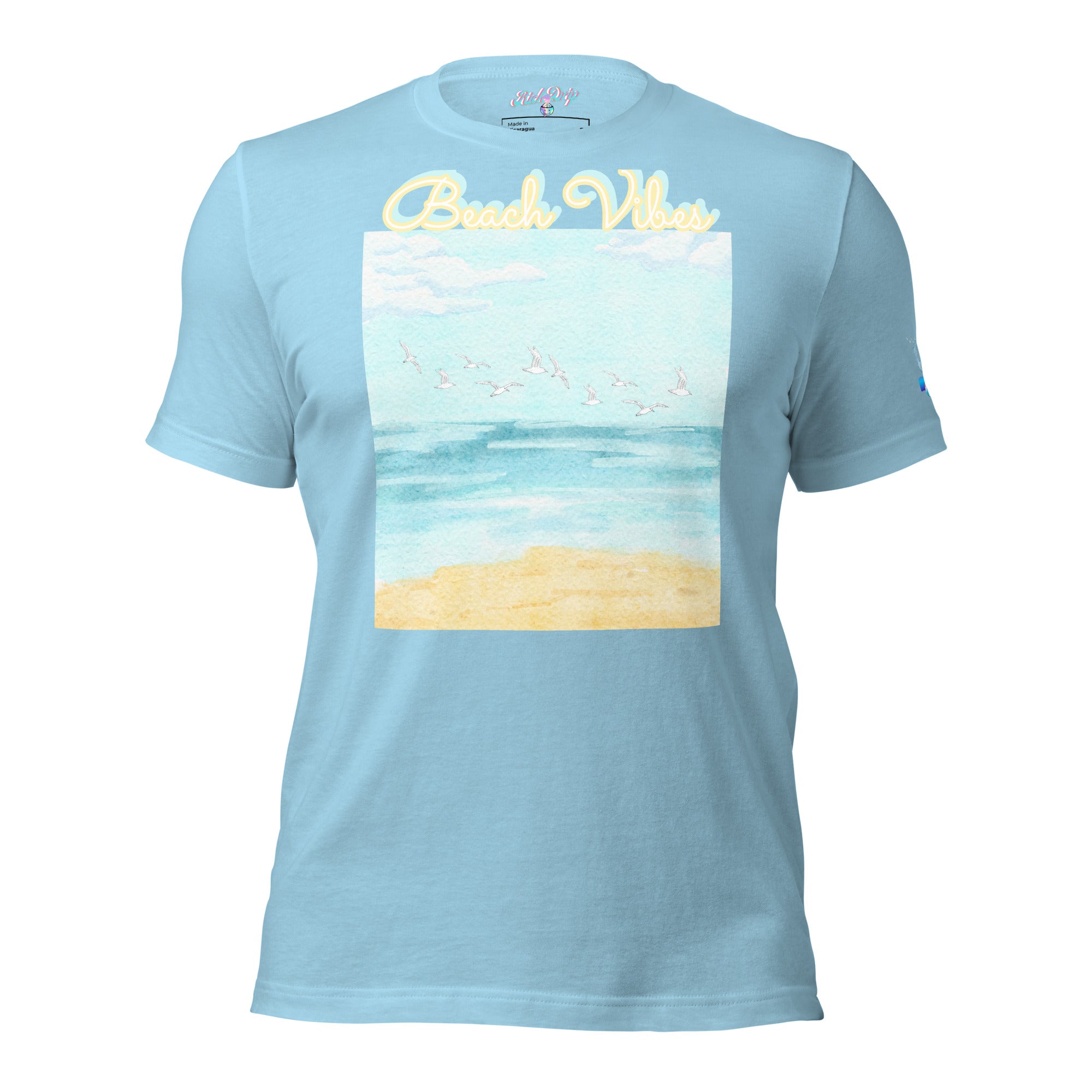 Rich Drip Blue Skies Beach Vibes RR - Unisex t-shirt Pastel
