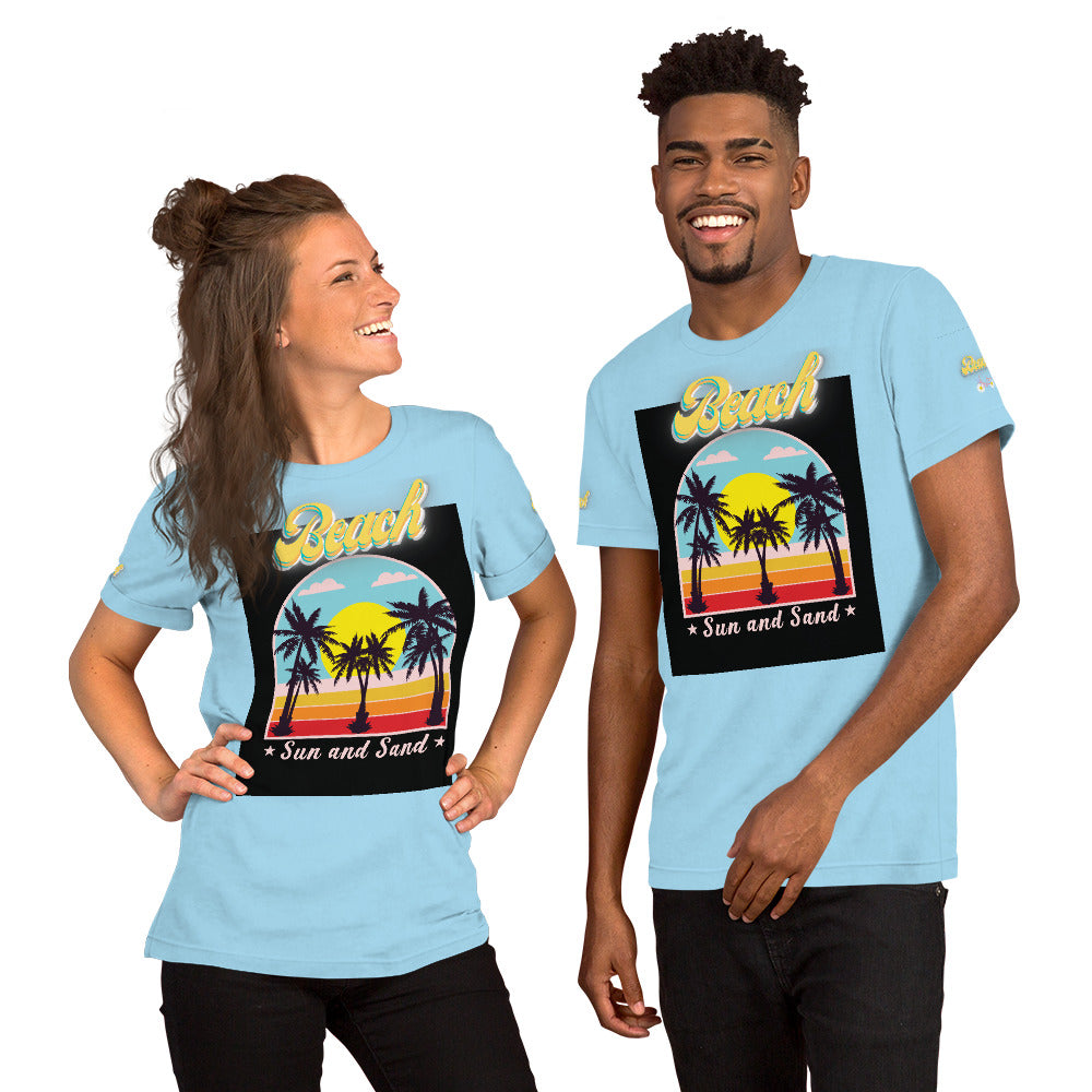Vineyard Vibes Golden Beach Sun and Sand - Pastel Unisex t-shirt