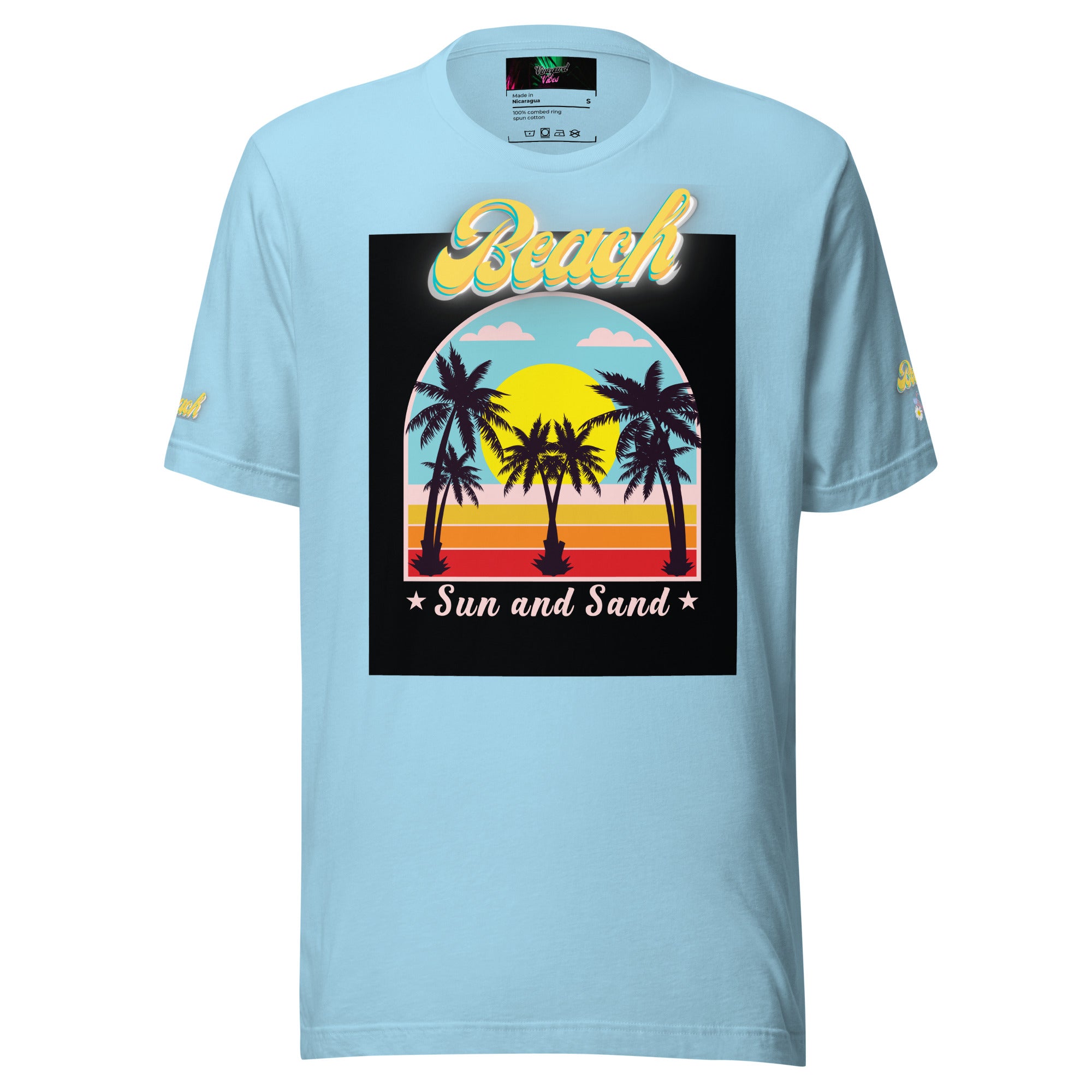 Vineyard Vibes Golden Beach Sun and Sand - Pastel Unisex t-shirt