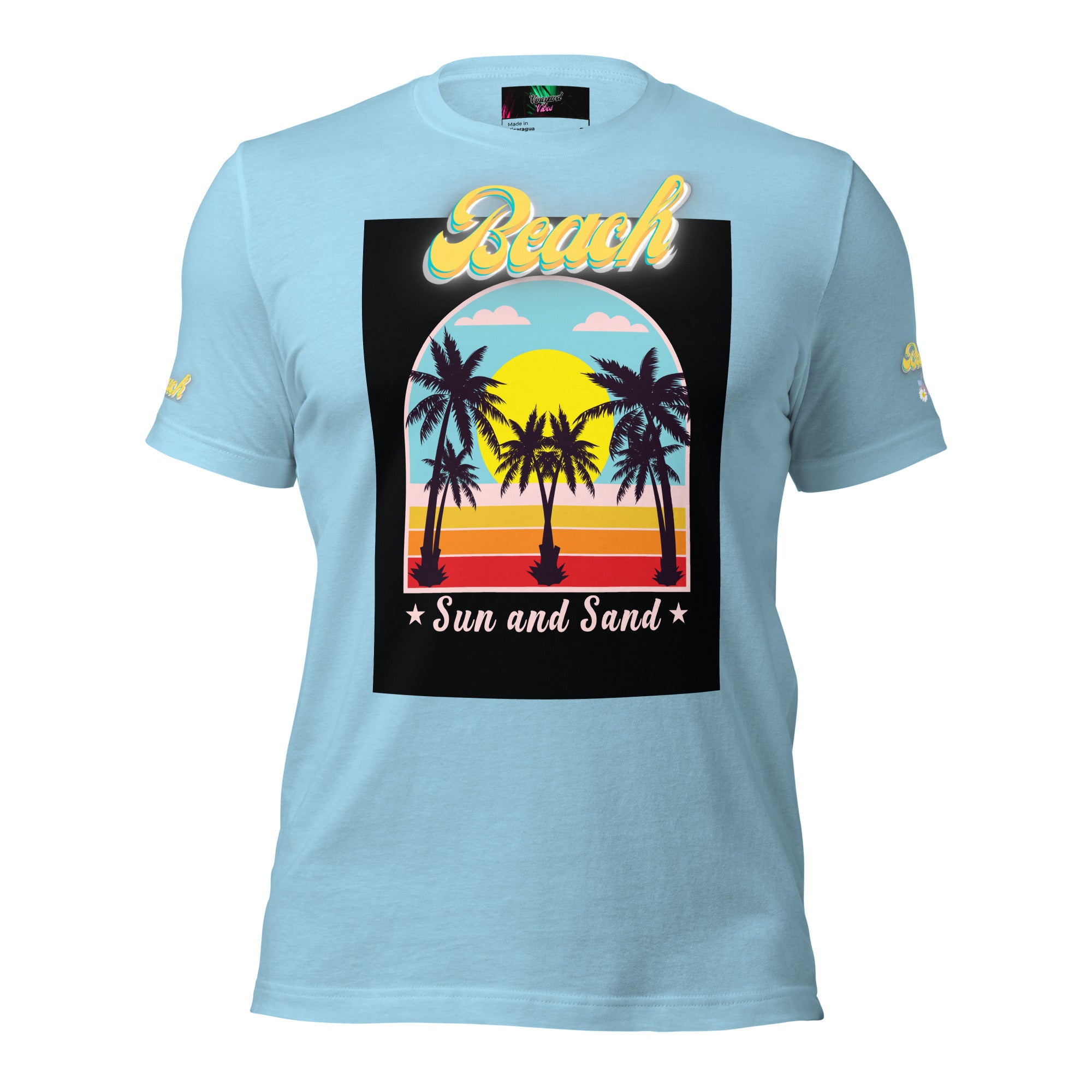 Vineyard Vibes Golden Beach Sun and Sand - Pastel Unisex t-shirt