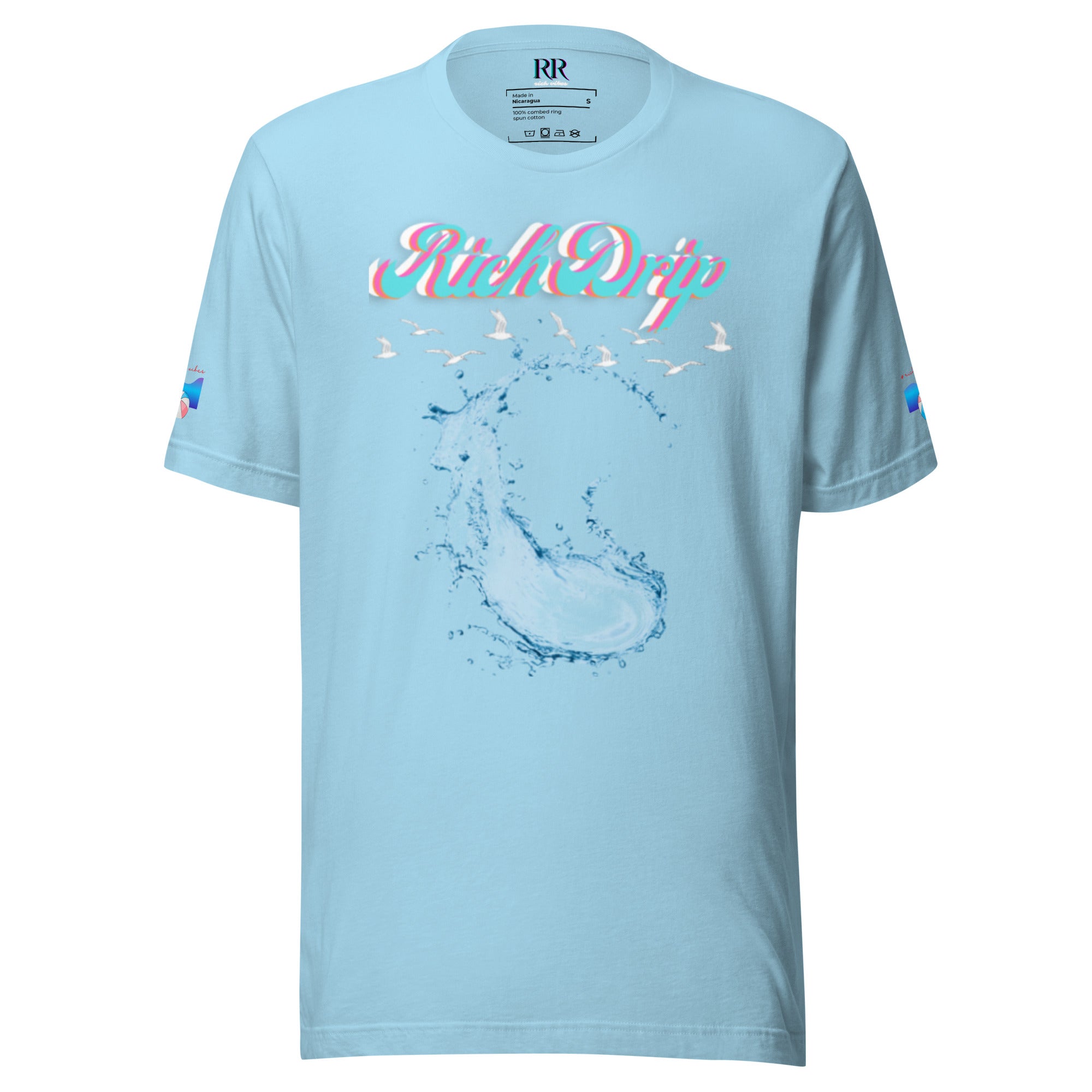 Rich Vibes RR Rich Drip 1.0 - Unisex t-shirt Light Blue