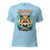 Rich Drip Orange Skull Palm Tree Sunset - Unisex t-shirt