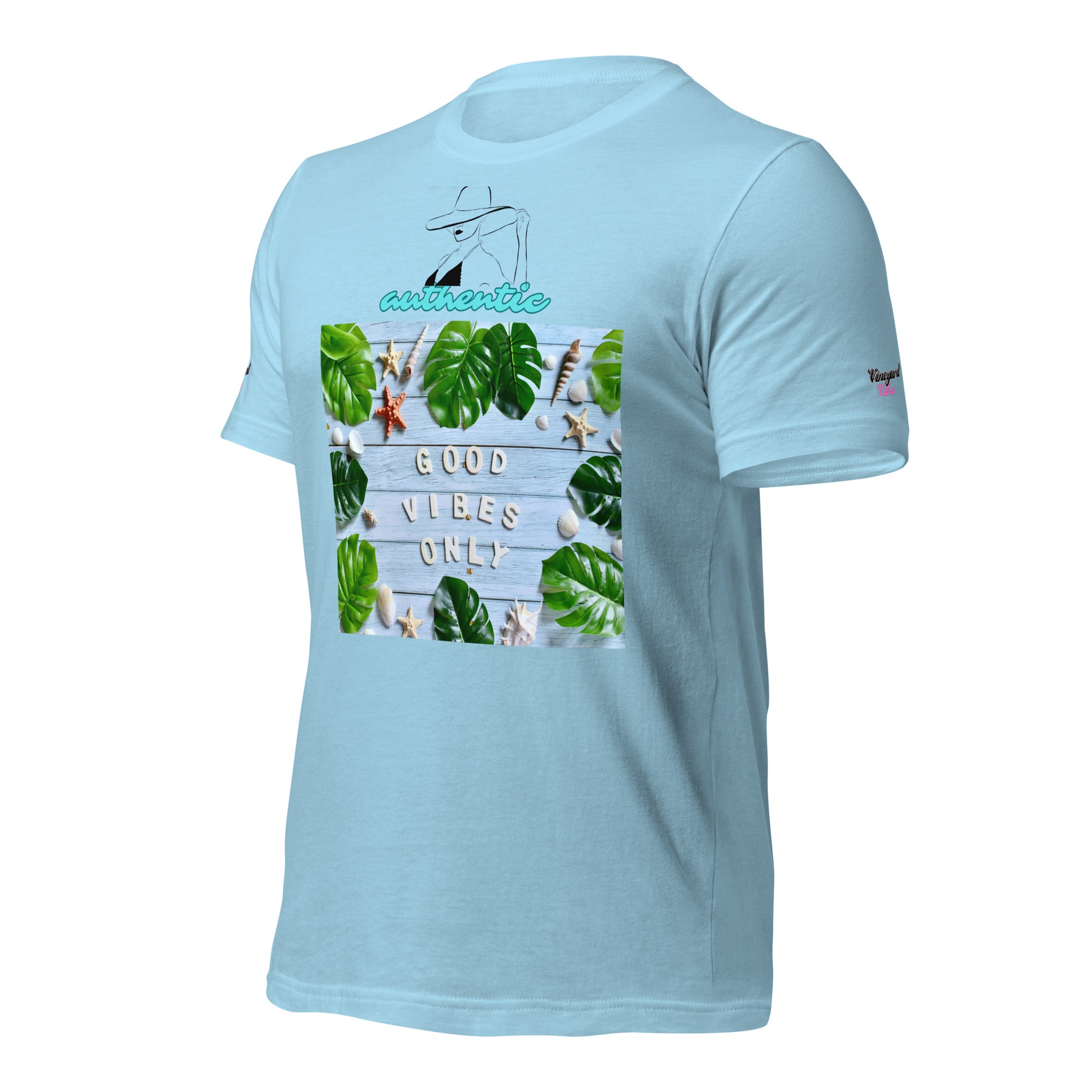 Vineyard Vibes Green Leaf Good Vibes Unisex t-shirt