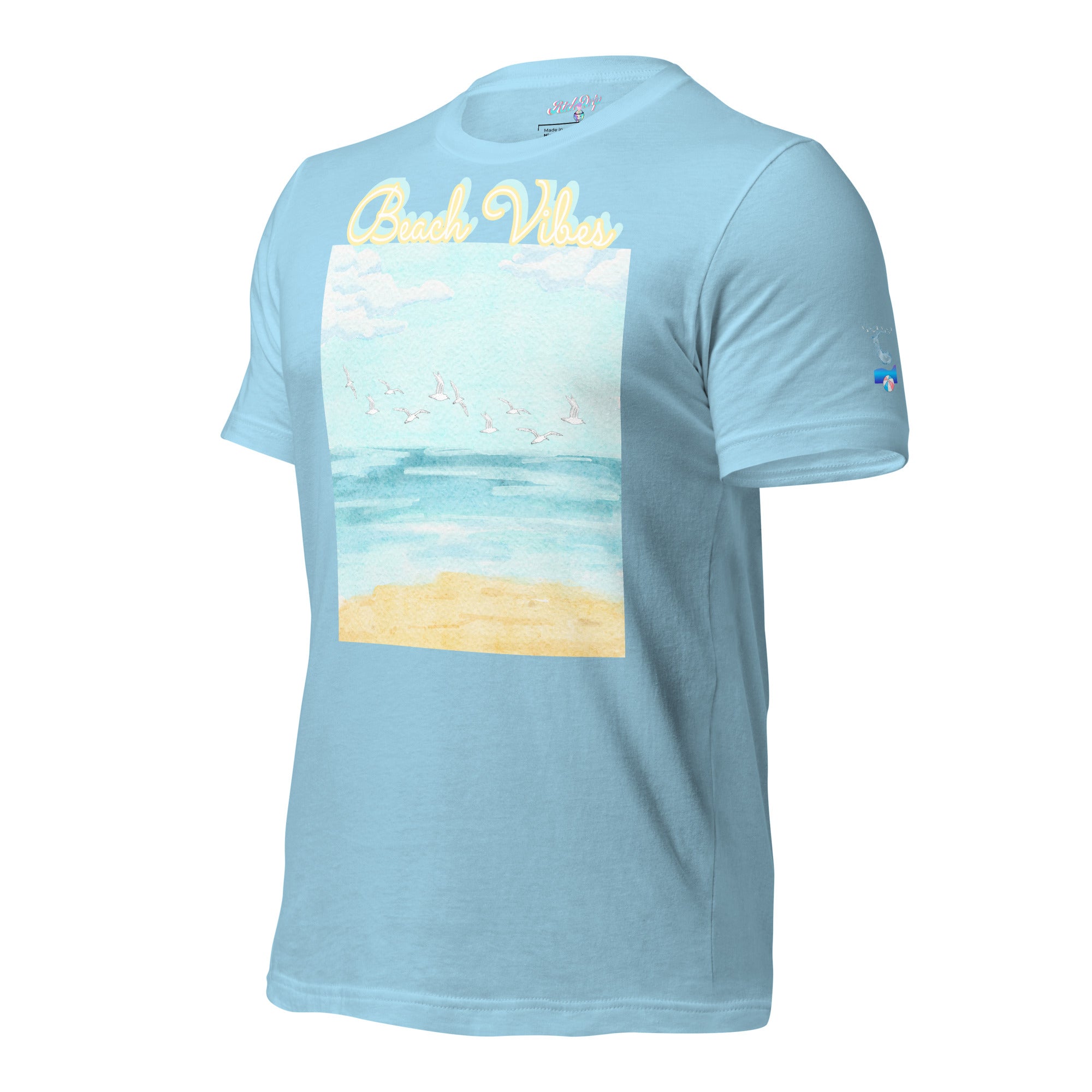 Rich Drip Blue Skies Beach Vibes RR - Unisex t-shirt Pastel