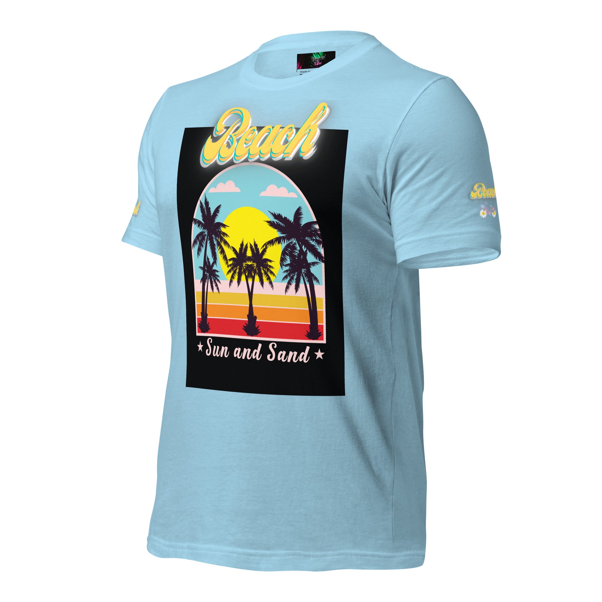 Vineyard Vibes Golden Beach Sun and Sand - Pastel Unisex t-shirt