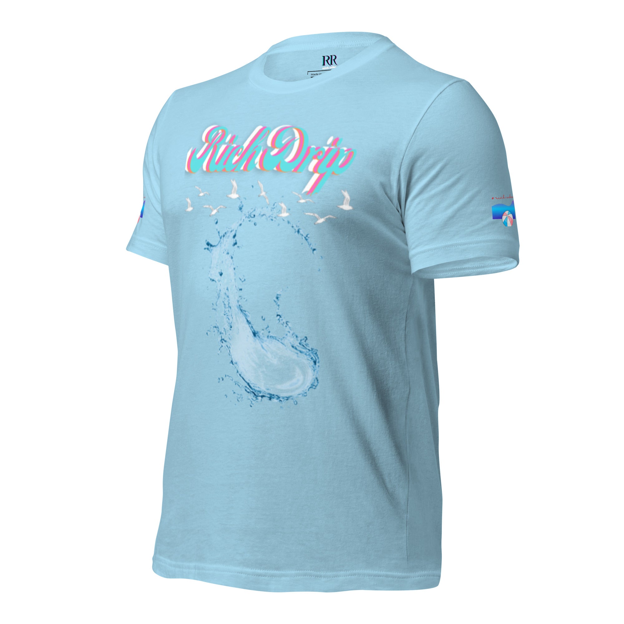 Rich Vibes RR Rich Drip 1.0 - Unisex t-shirt Light Blue