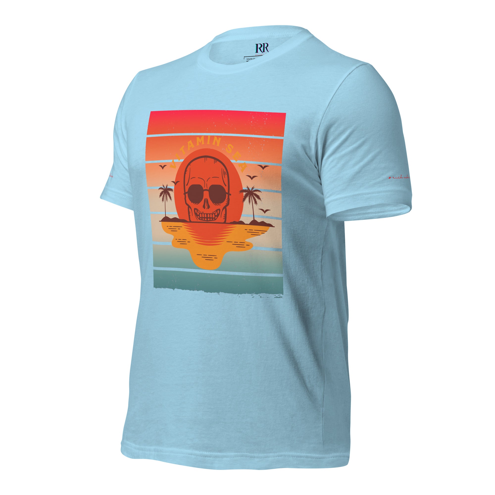Rich Vibes Vitamin Sea - Unisex Staple T-Shirt | Bella + Canvas 3001 Pastel