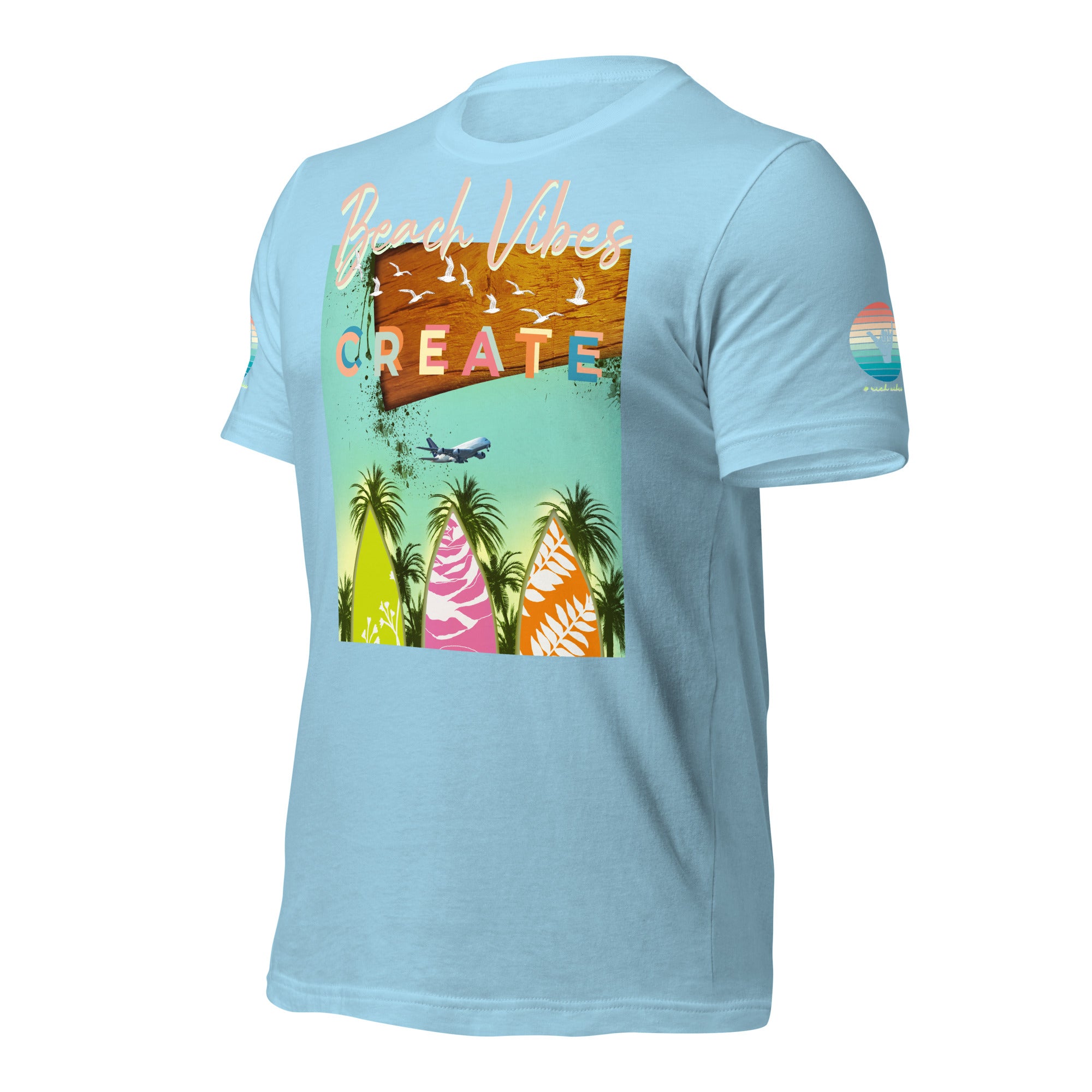 Sunset Vibes Beach Surf Creation 1.0 - Unisex t-shirt Pastel