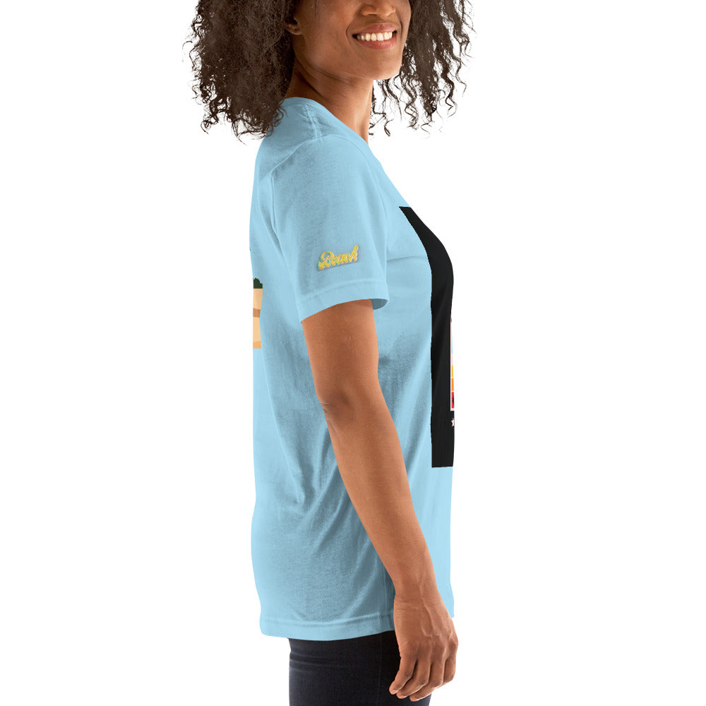 Vineyard Vibes Golden Beach Sun and Sand - Pastel Unisex t-shirt