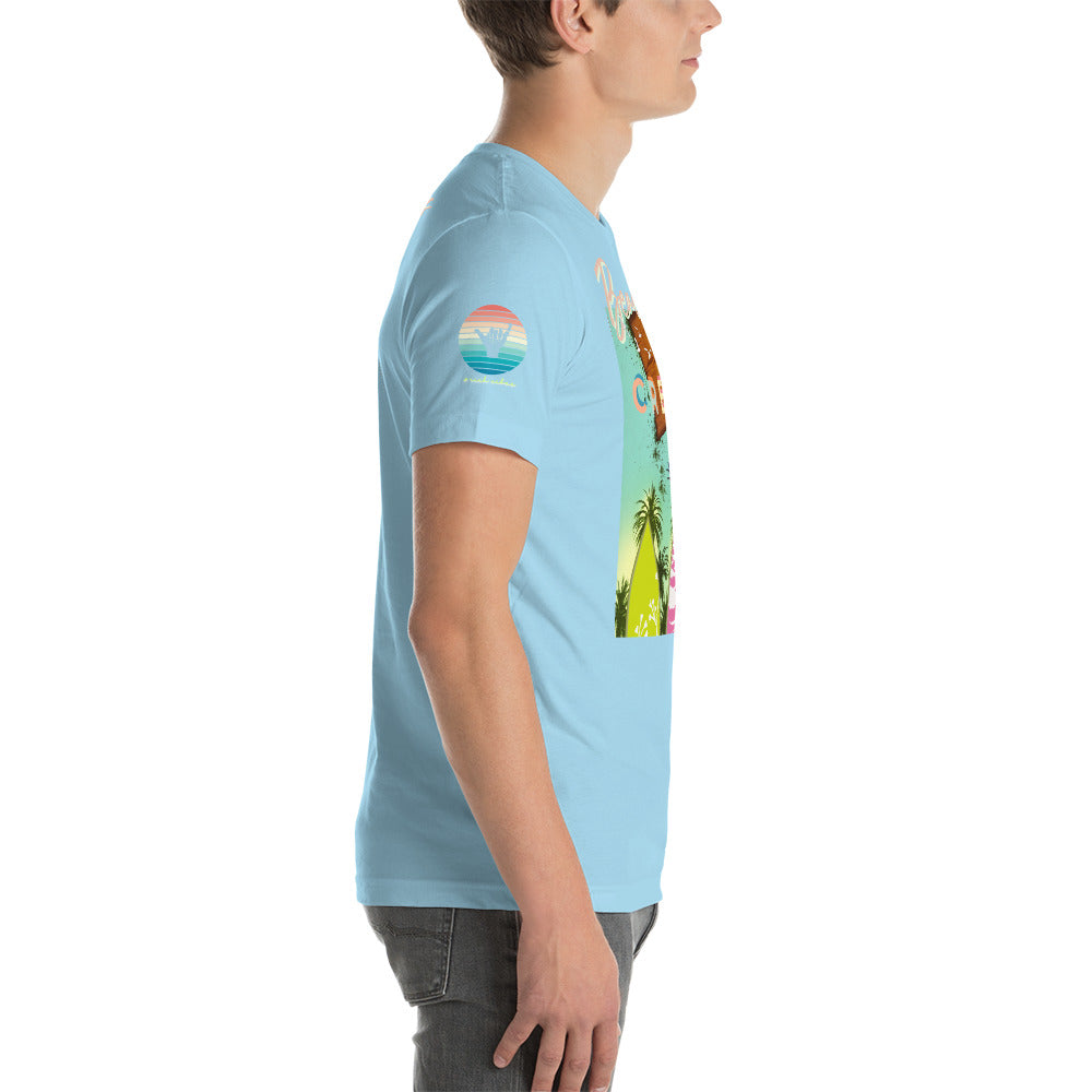Sunset Vibes Beach Surf Creation 1.0 - Unisex t-shirt Pastel