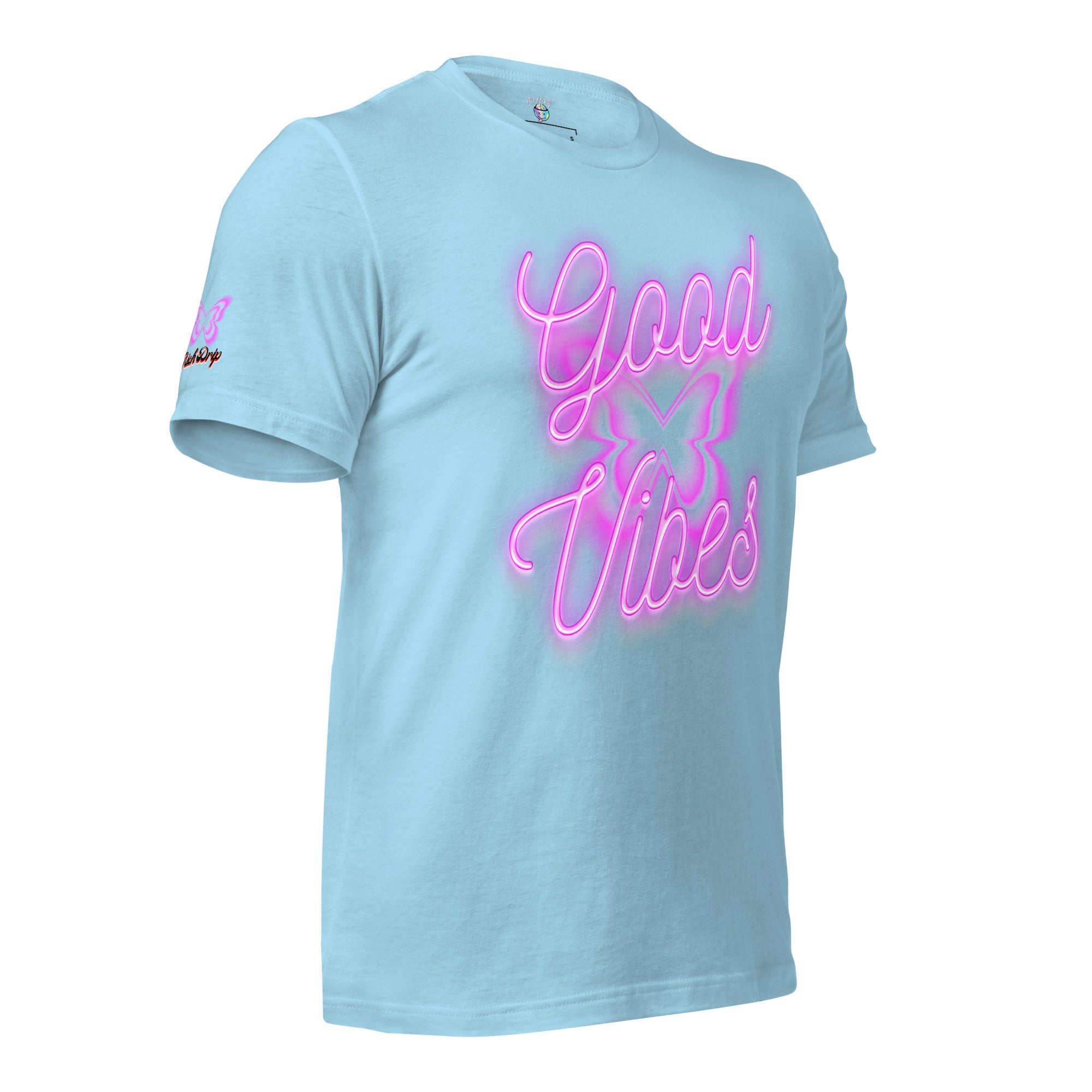 Rich Good Vibes Purple ButterFly "Enjoy Every Moment" - Unisex t-shirt