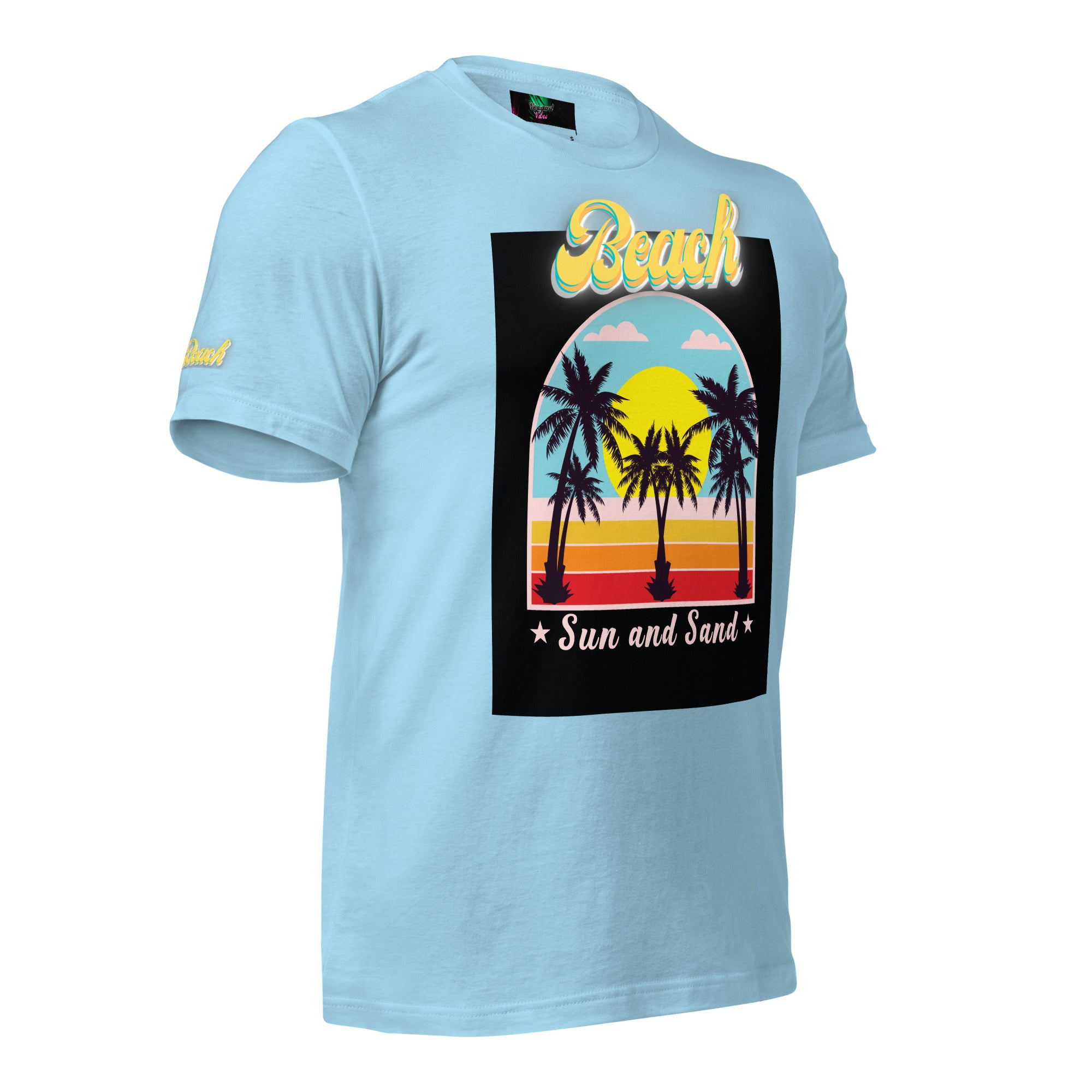 Vineyard Vibes Golden Beach Sun and Sand - Pastel Unisex t-shirt
