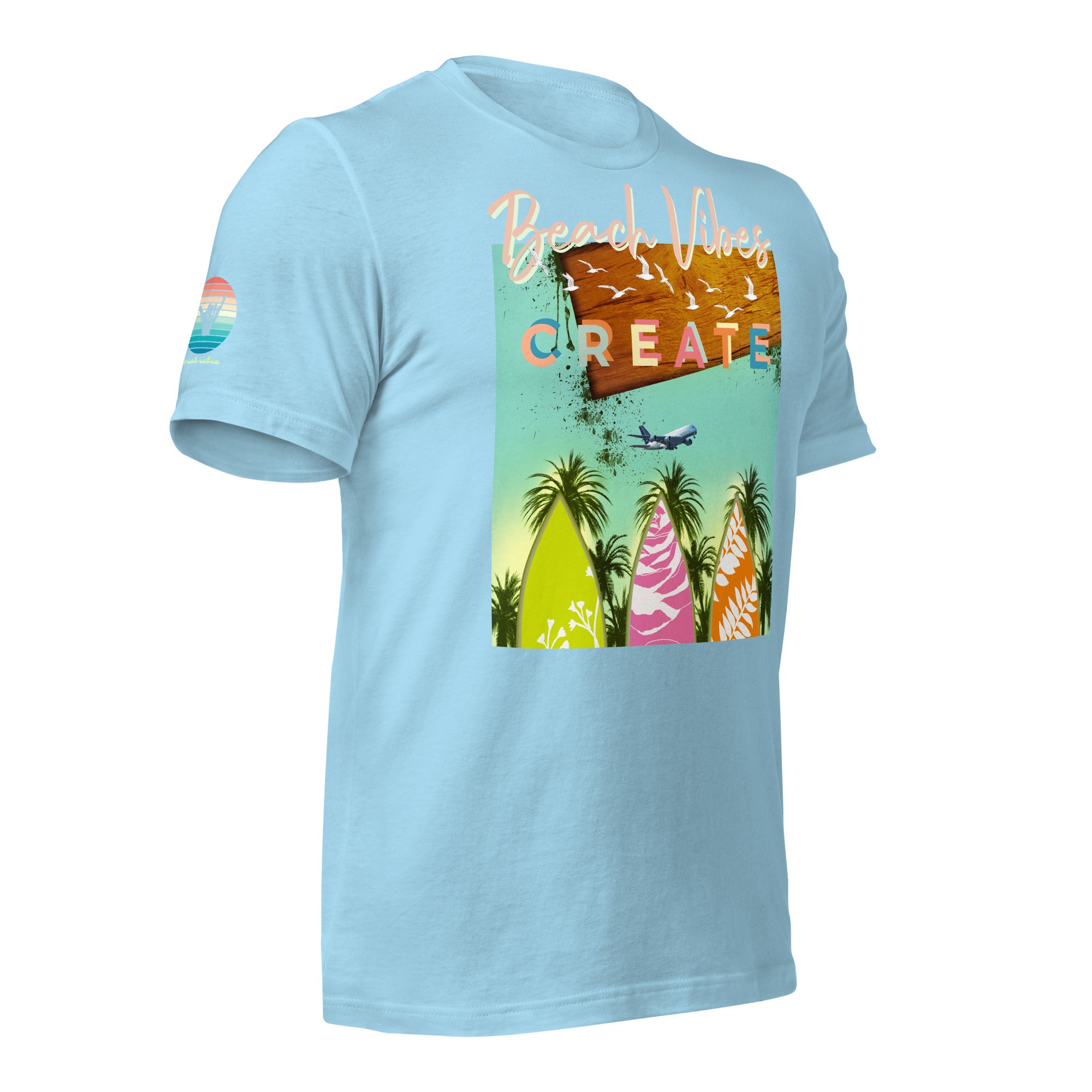 Sunset Vibes Beach Surf Creation 1.0 - Unisex t-shirt Pastel