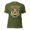 Rich Drip Orange Skull Palm Tree Sunset - Unisex t-shirt