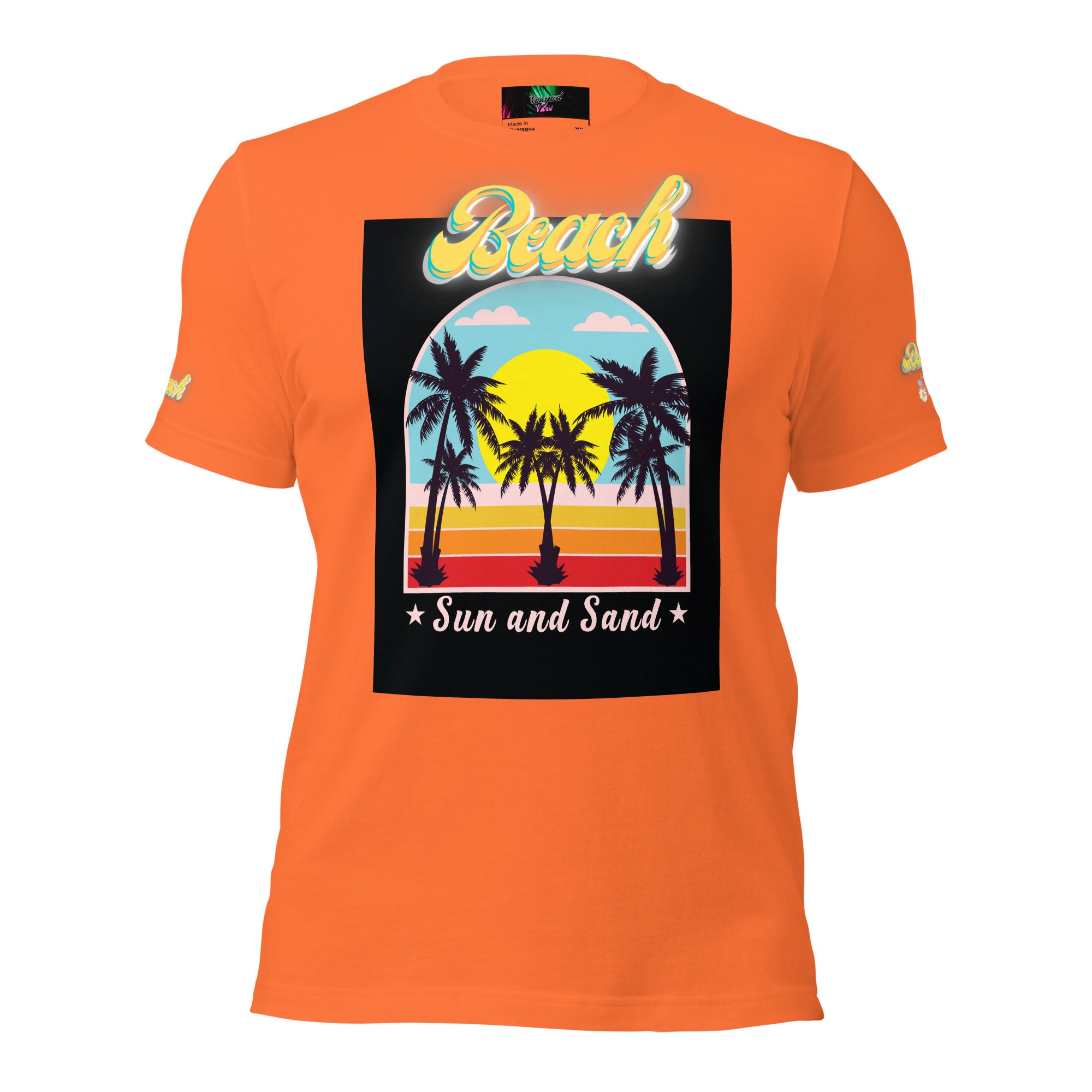 Vineyard Vibes Golden Beach Sun and Sand - Pastel Unisex t-shirt