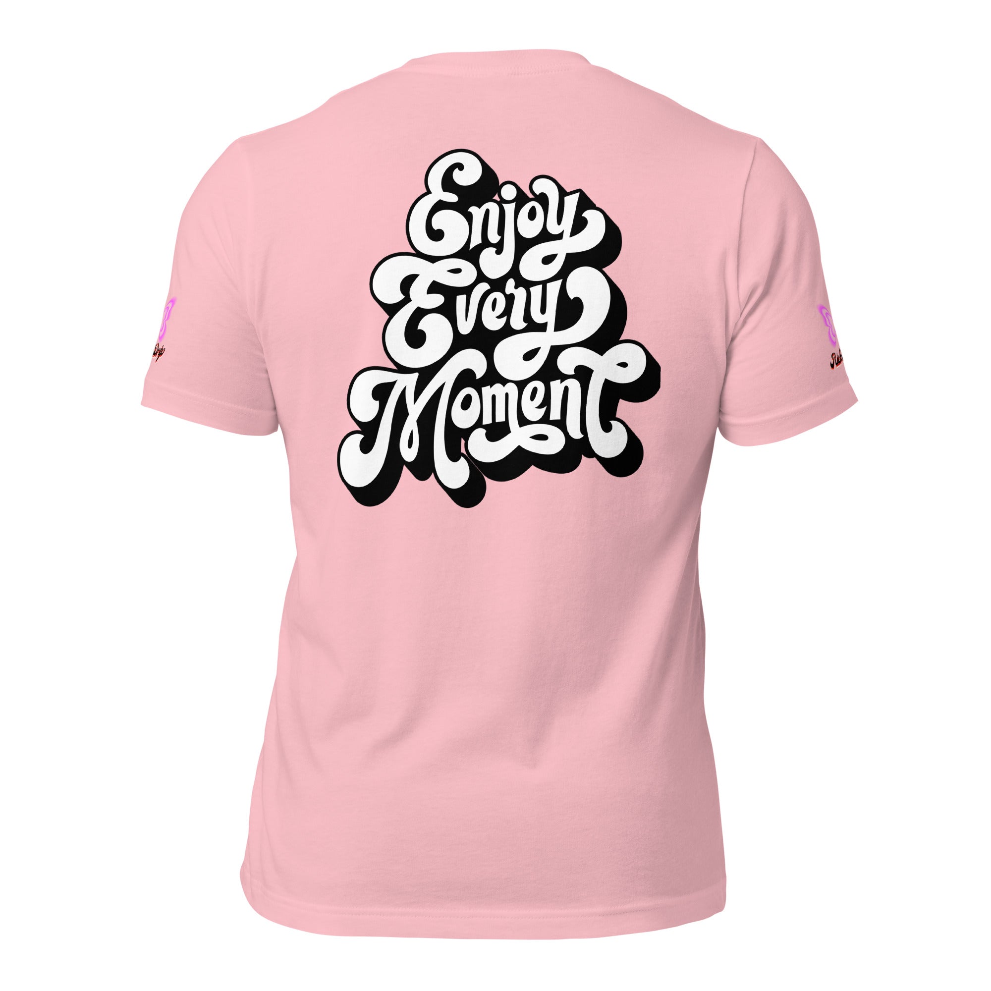 Rich Good Vibes Purple ButterFly "Enjoy Every Moment" - Unisex t-shirt