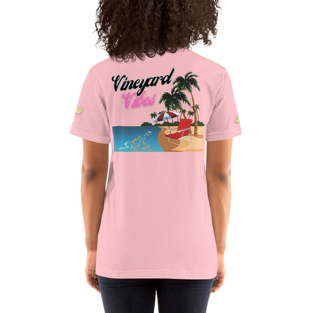 Vineyard Vibes Golden Beach Sun and Sand - Pastel Unisex t-shirt