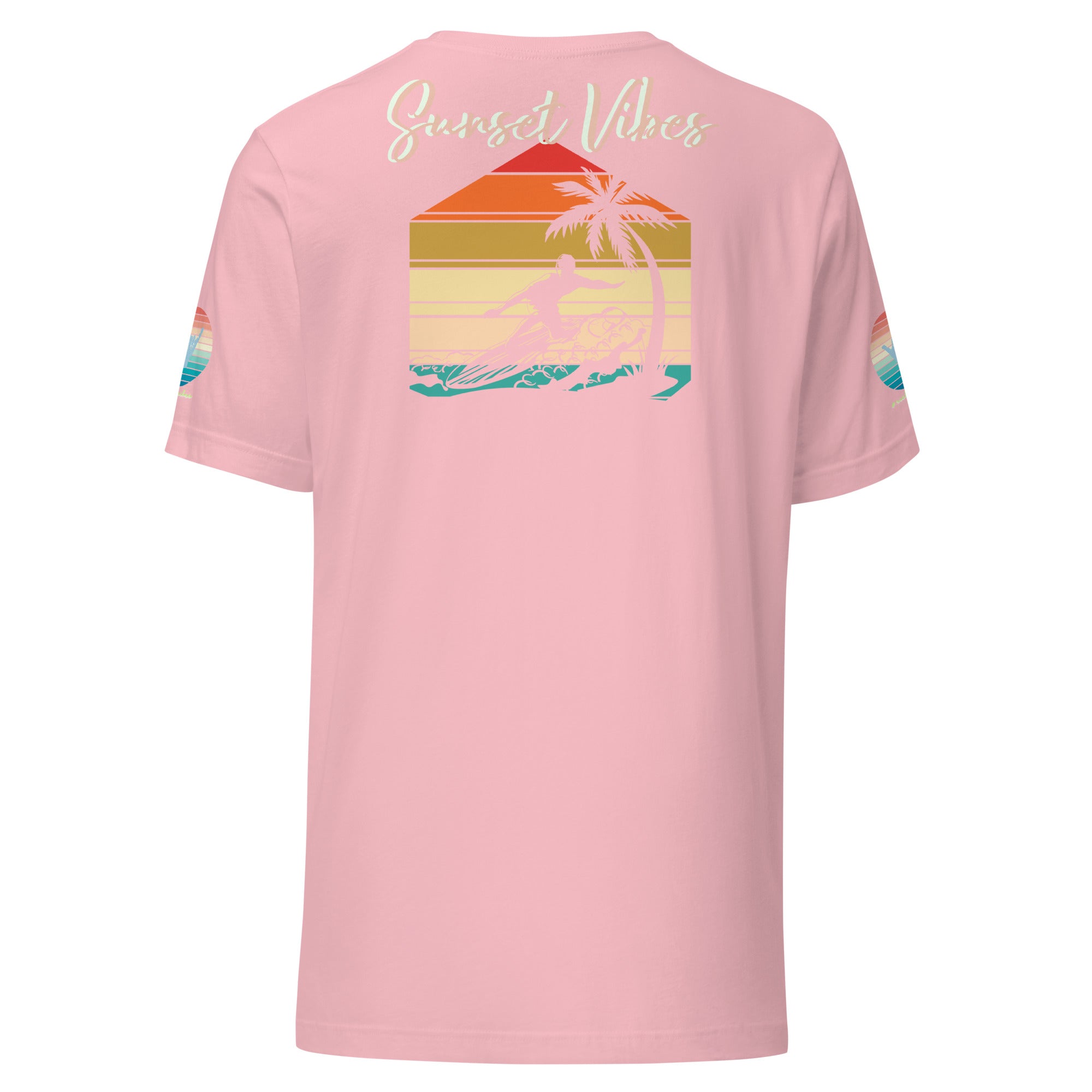 Sunset Vibes Beach Surf Creation 1.0 - Unisex t-shirt Pastel