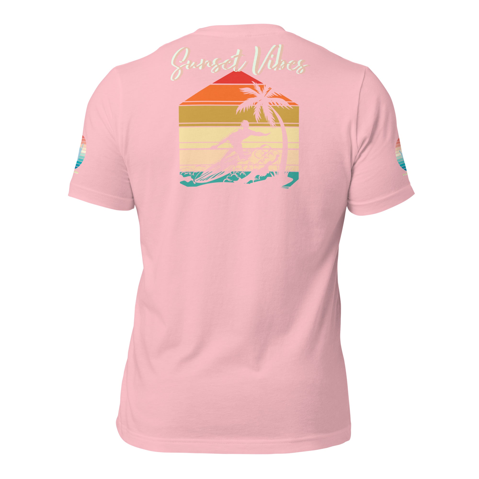 Sunset Vibes Beach Surf Creation 1.0 - Unisex t-shirt Pastel