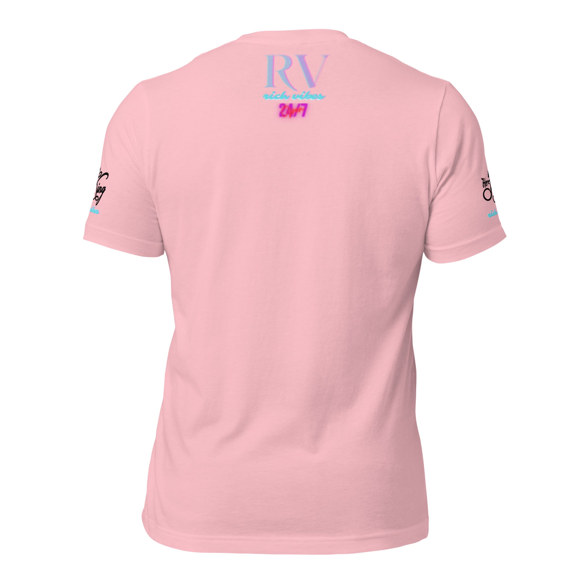 RV Rich Drip Her King Tropical Pink Palm Tree - Unisex t-shirt Pink