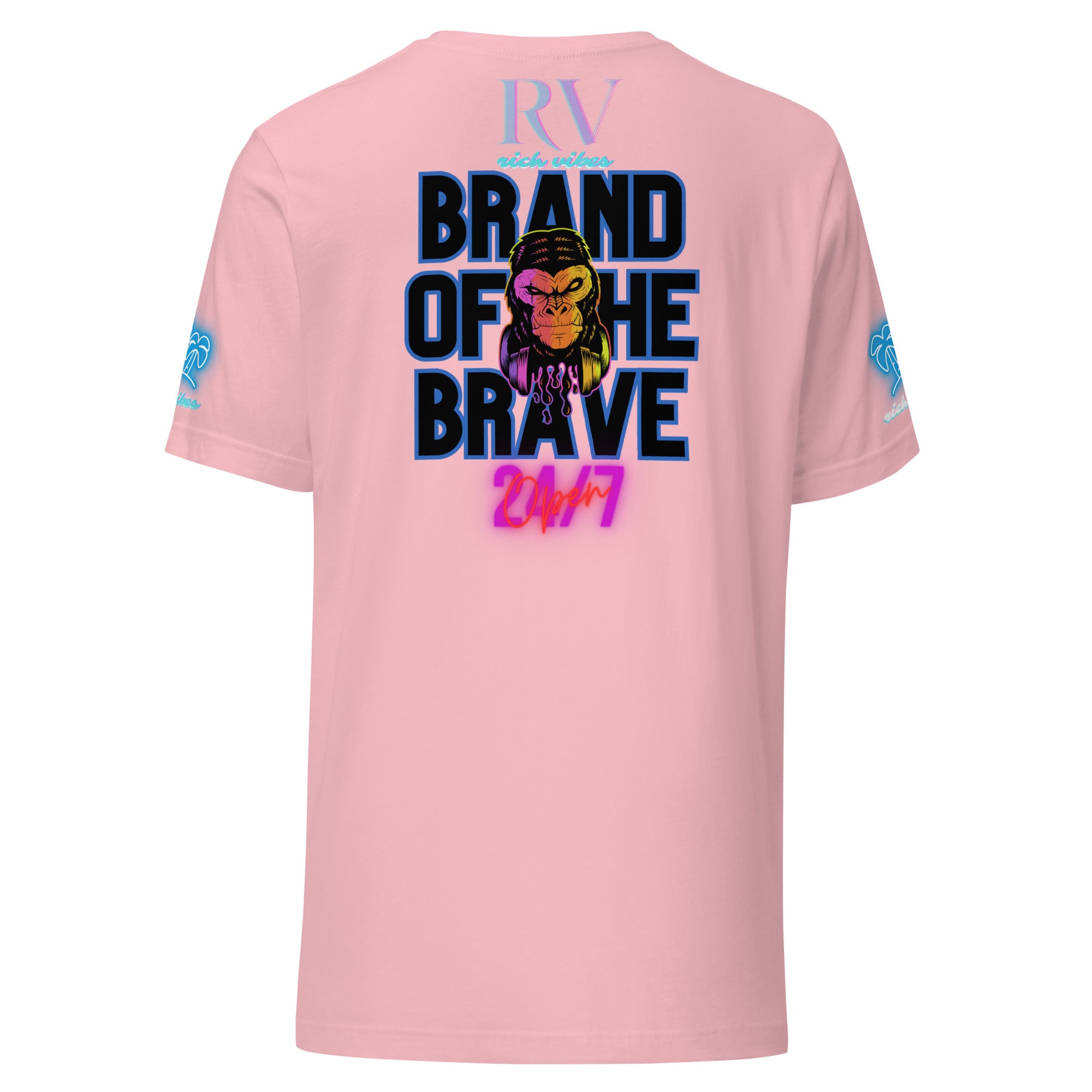 RV Rich Drip Brand Of The Brave Windy Palms White Motor Sport Pastel - Unisex t-shirt