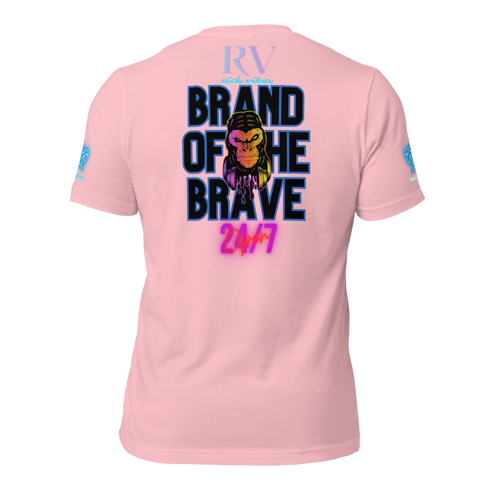 RV Rich Drip Brand Of The Brave Windy Palms White Motor Sport Pastel - Unisex t-shirt