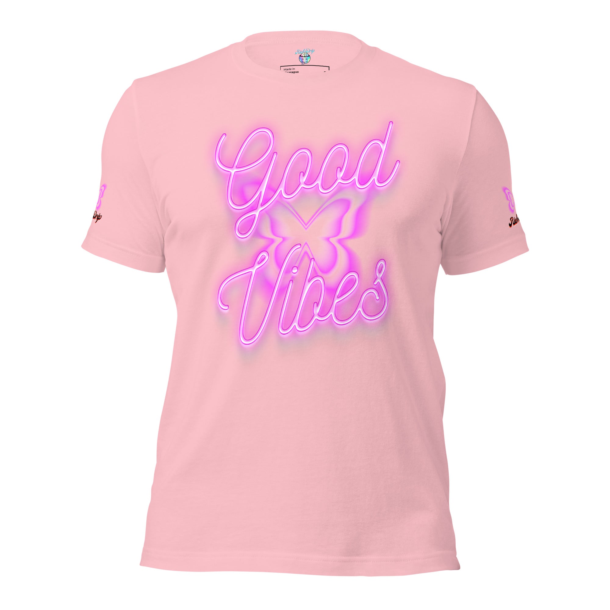 Rich Good Vibes Purple ButterFly "Enjoy Every Moment" - Unisex t-shirt