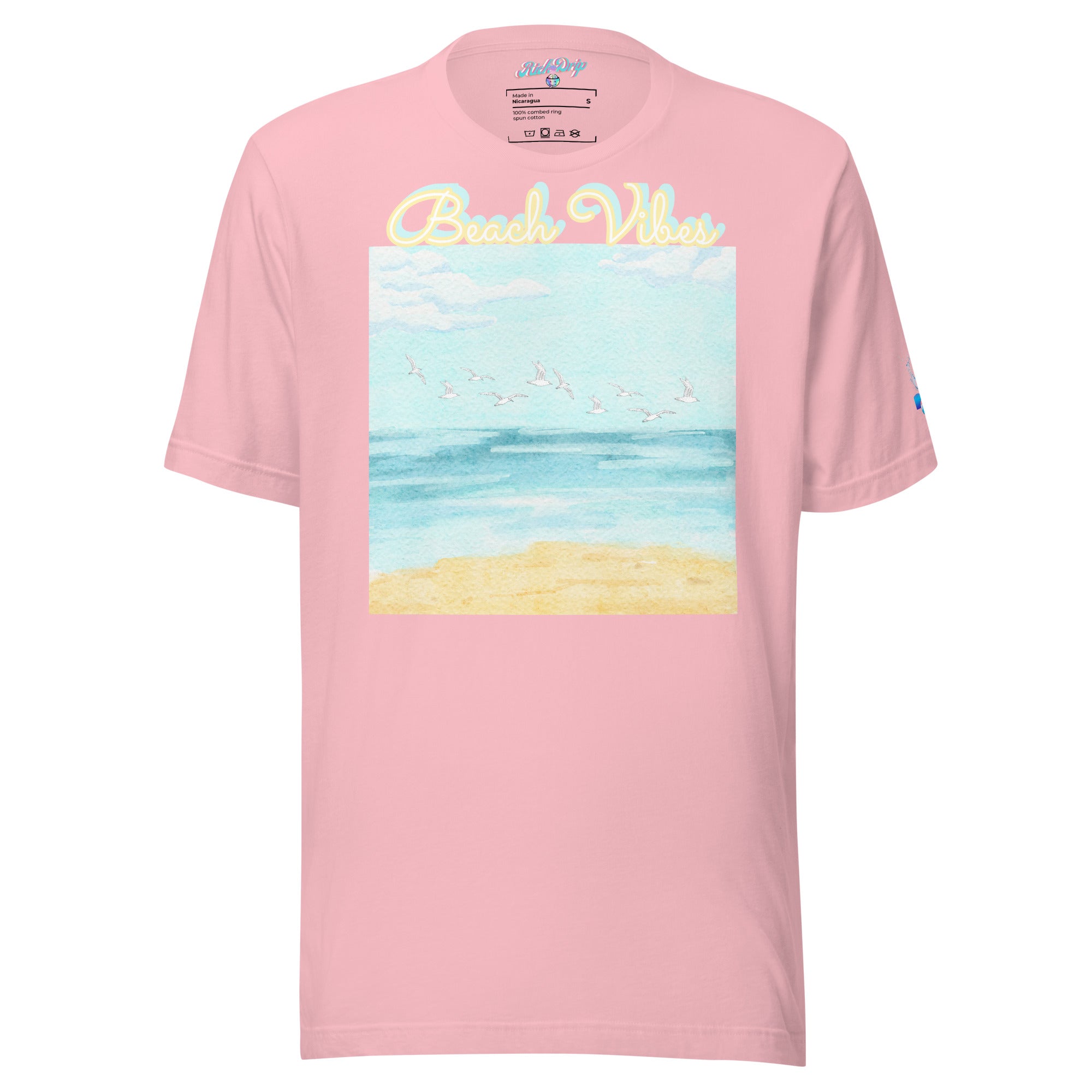 Rich Drip Blue Skies Beach Vibes RR - Unisex t-shirt Pastel