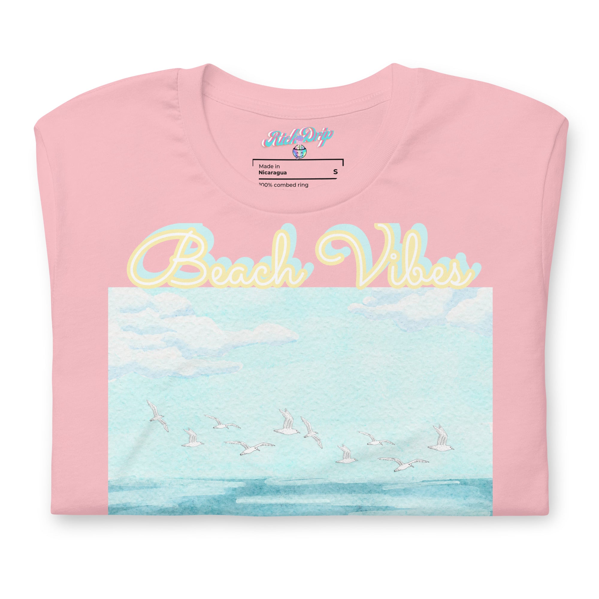 Rich Drip Blue Skies Beach Vibes RR - Unisex t-shirt Pastel