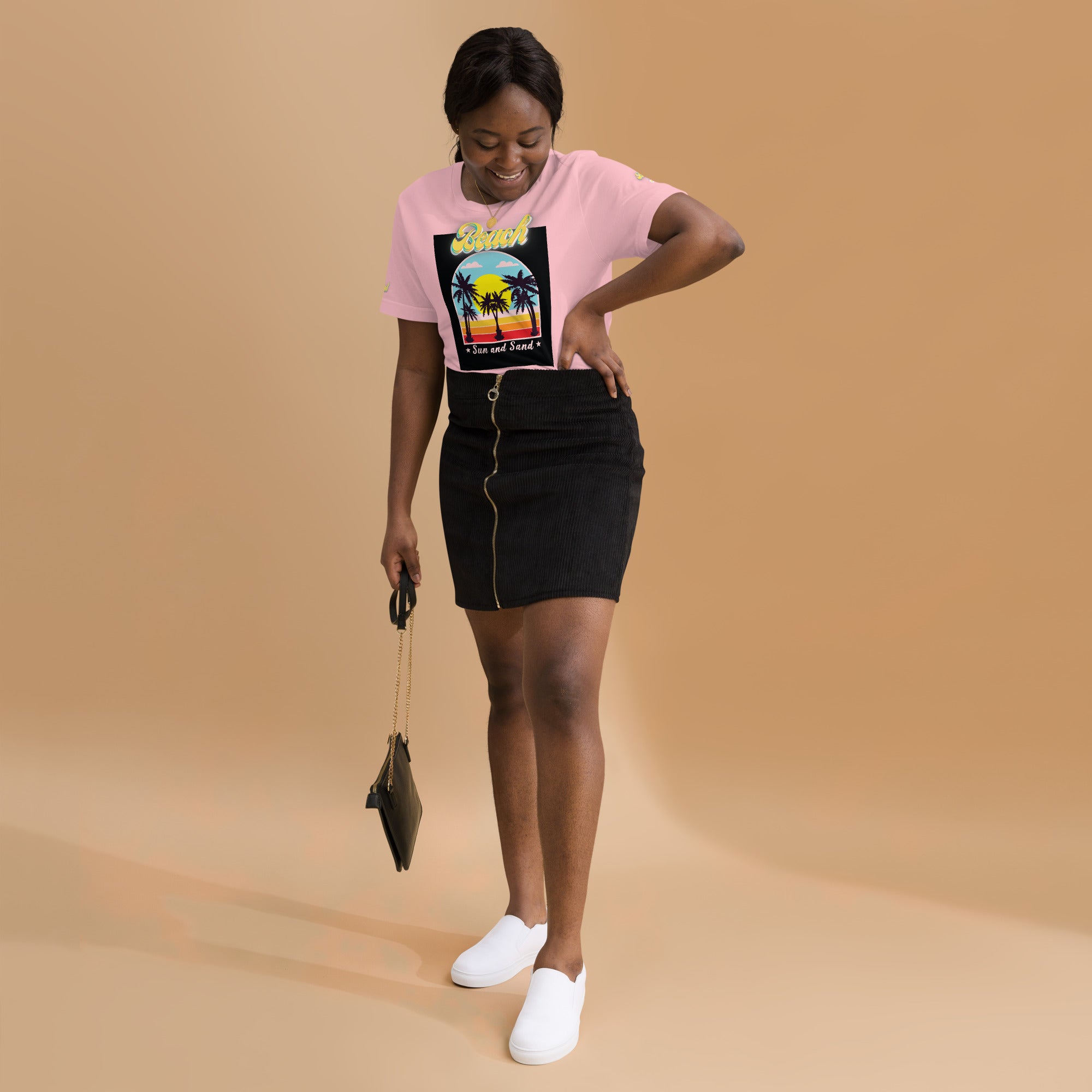 Vineyard Vibes Golden Beach Sun and Sand - Pastel Unisex t-shirt