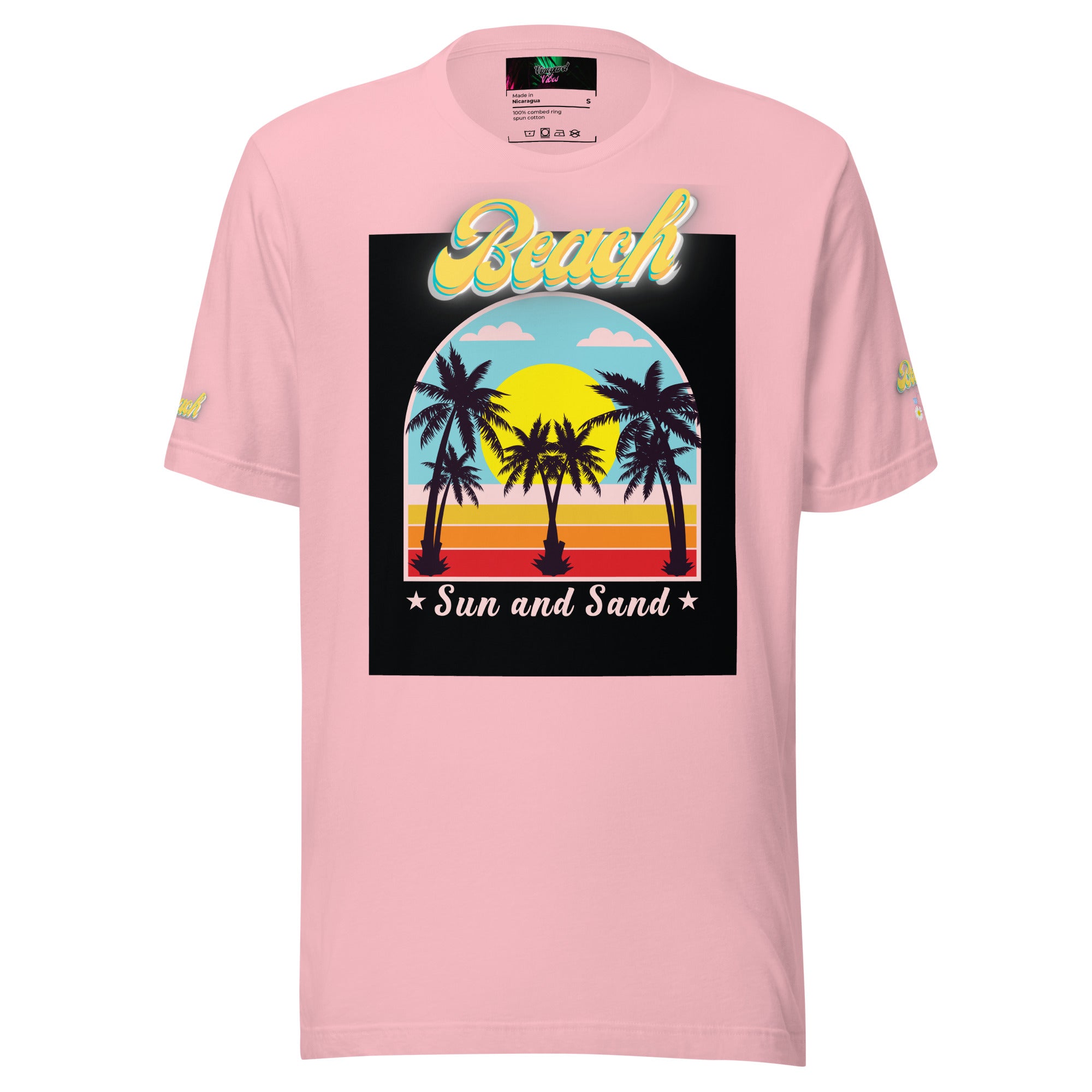 Vineyard Vibes Golden Beach Sun and Sand - Pastel Unisex t-shirt