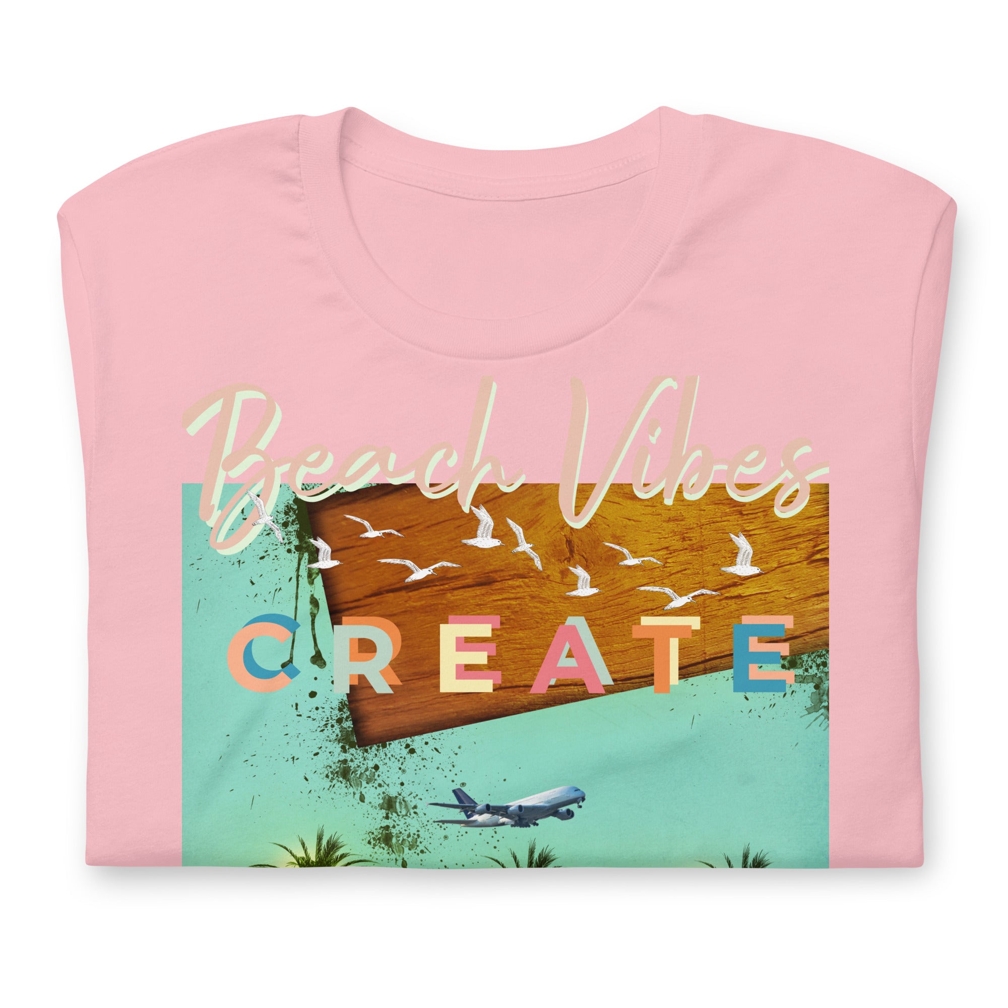Sunset Vibes Beach Surf Creation 1.0 - Unisex t-shirt Pastel