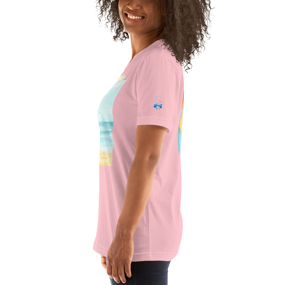 Rich Drip Blue Skies Beach Vibes RR - Unisex t-shirt Pastel