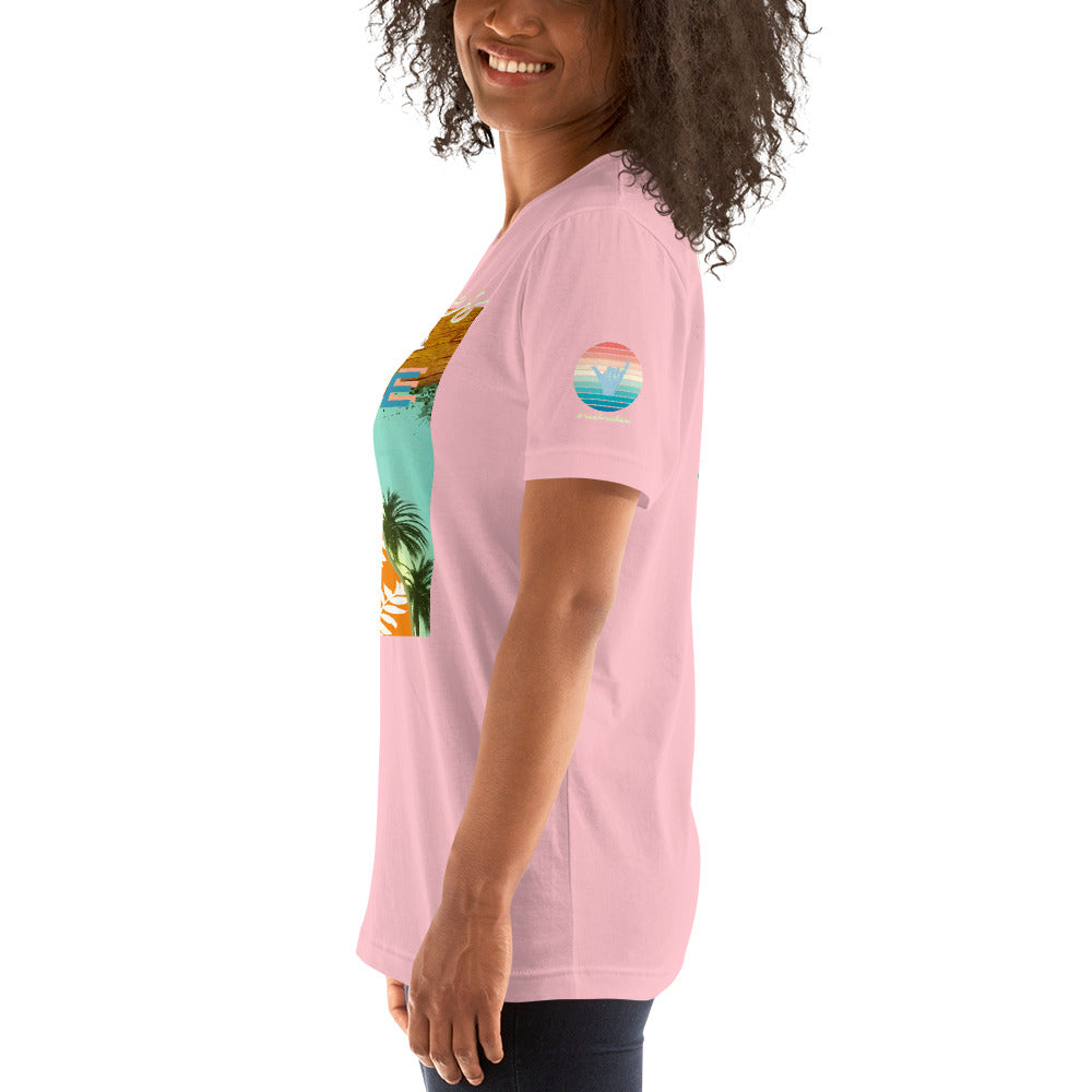 Sunset Vibes Beach Surf Creation 1.0 - Unisex t-shirt Pastel