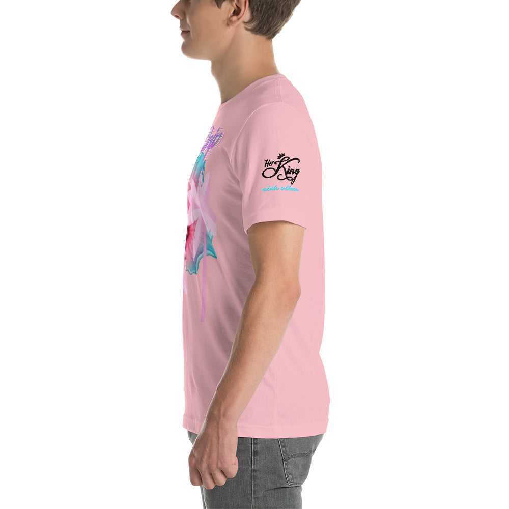 RV Rich Drip Her King Tropical Pink Palm Tree - Unisex t-shirt Pink