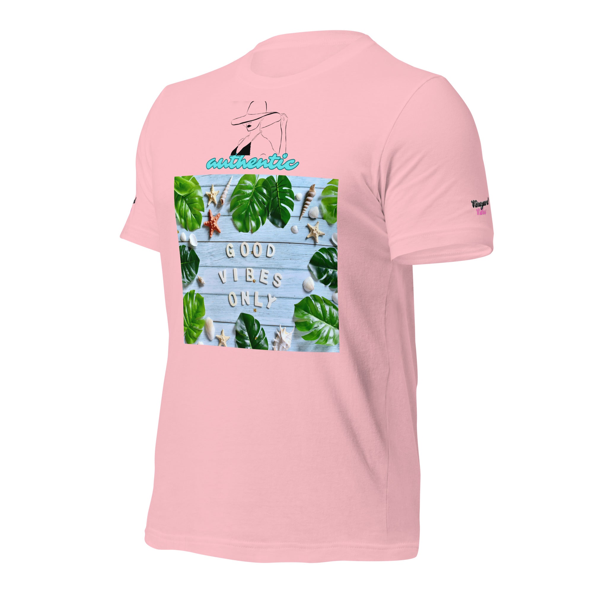 Vineyard Vibes Green Leaf Good Vibes Unisex t-shirt