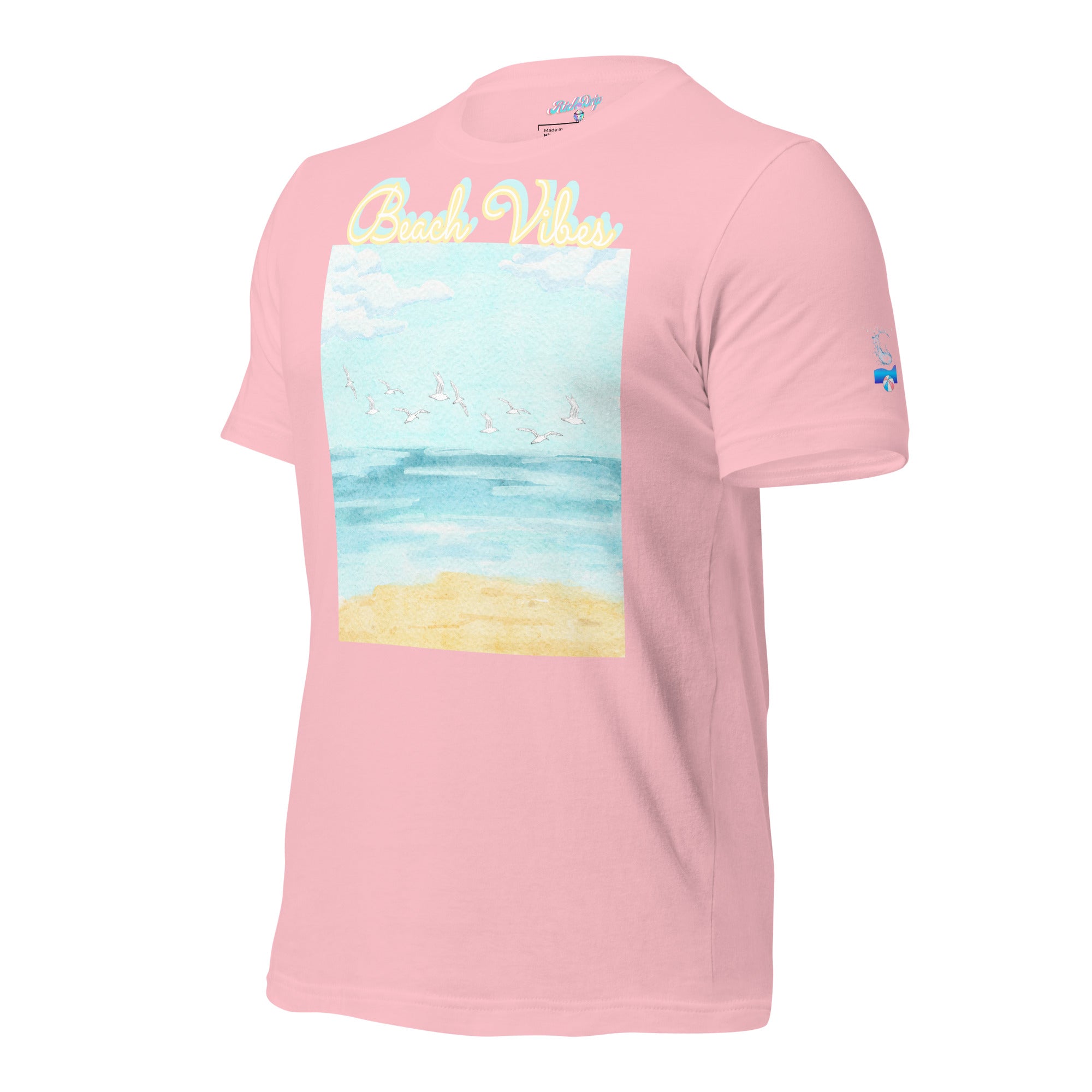 Rich Drip Blue Skies Beach Vibes RR - Unisex t-shirt Pastel