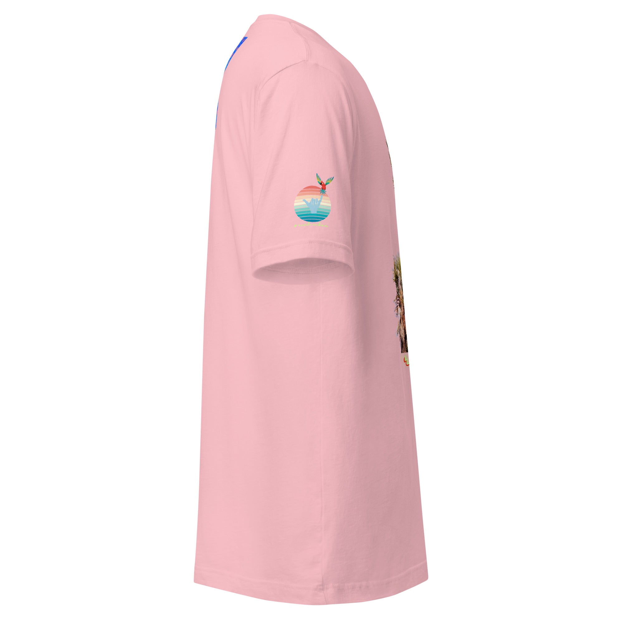 Rich Drip Volt Rich Vibes Colorful Palm Tree Silhouette Multi Colored Circle - Unisex t-shirt Pastel