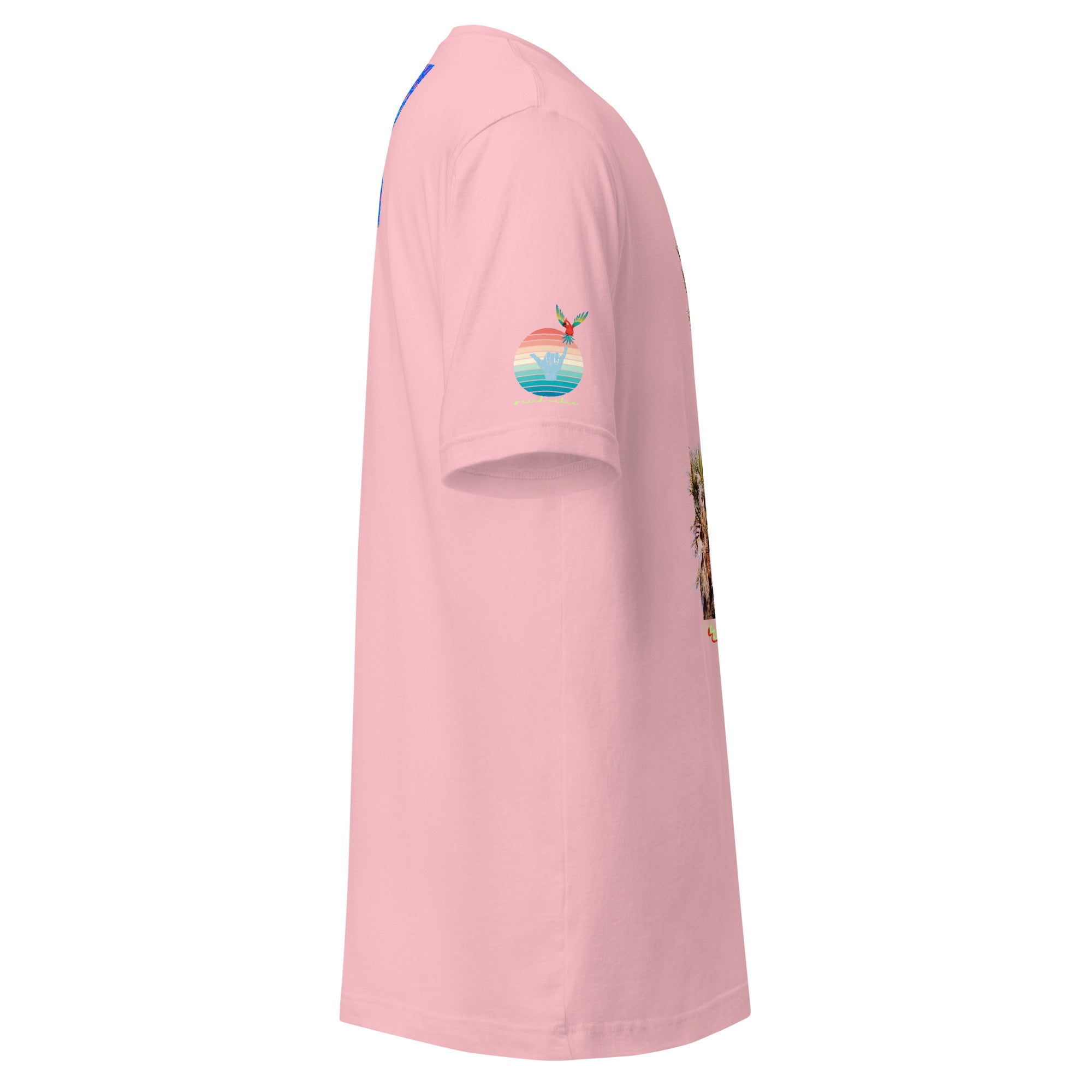 Rich Drip Volt Rich Vibes Colorful Palm Tree Silhouette Multi Colored Circle - Unisex t-shirt Pastel