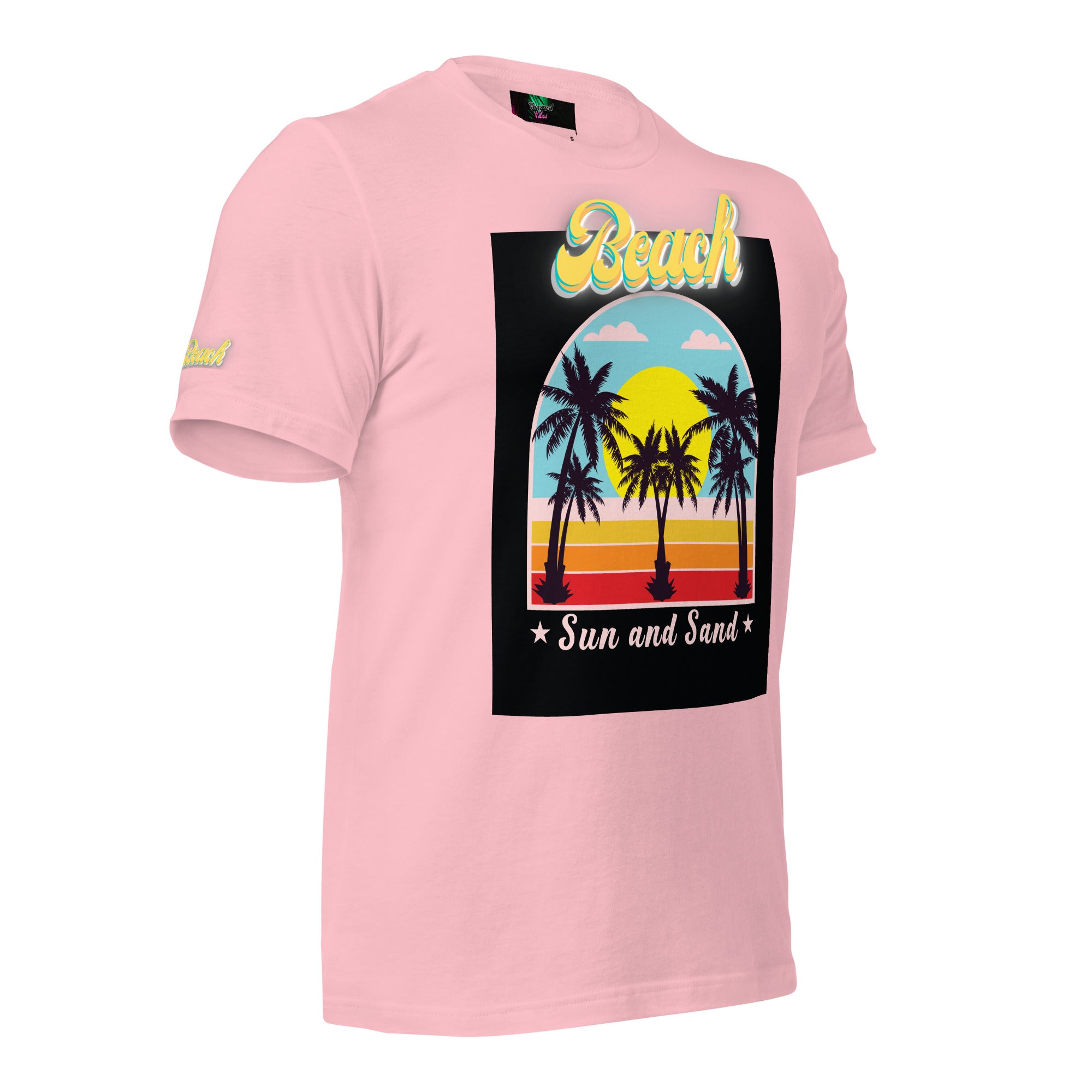Vineyard Vibes Golden Beach Sun and Sand - Pastel Unisex t-shirt